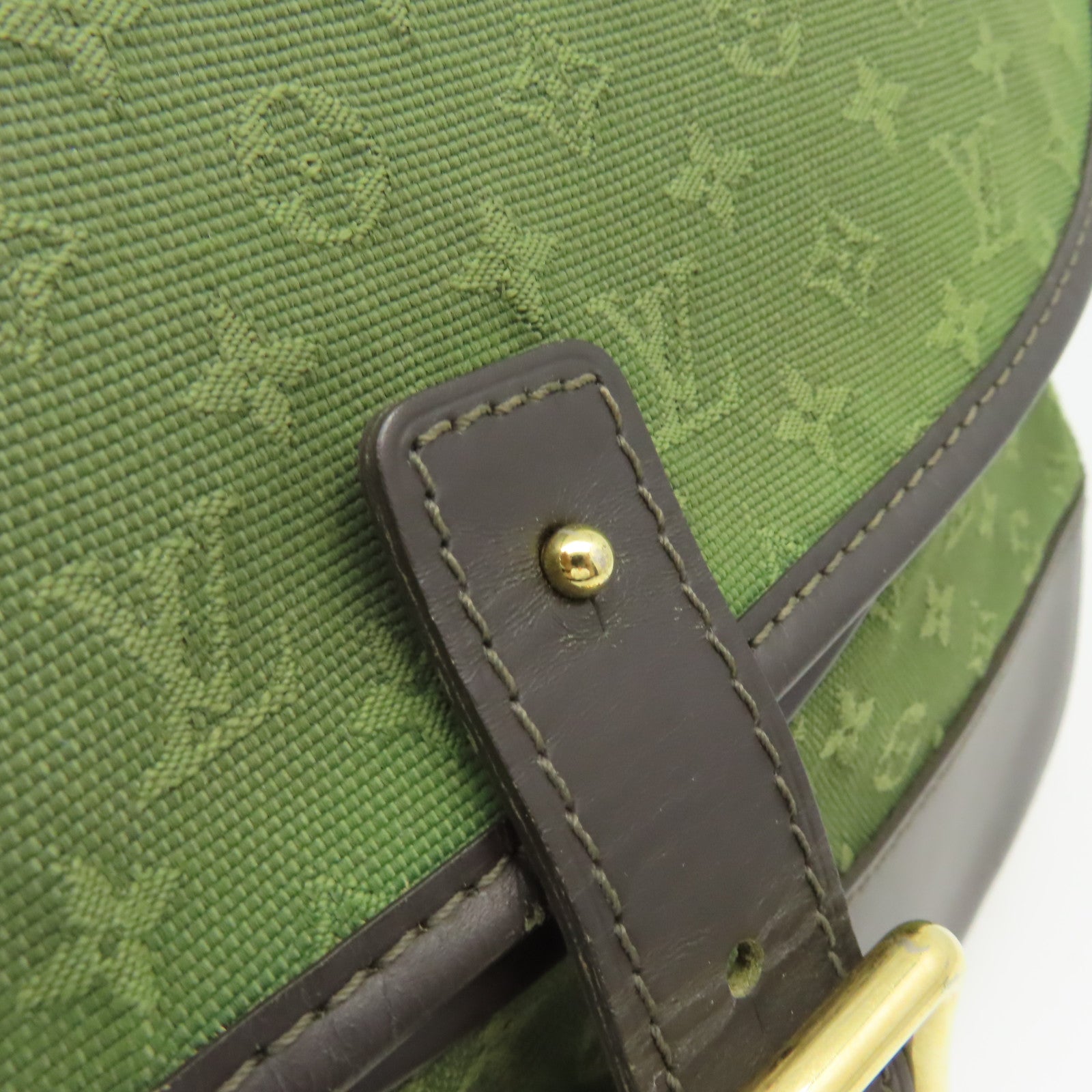 LOUIS VUITTON 【激減優惠】Monogram Mini Berangene Shoulder Bag肩背袋綠色/啡色