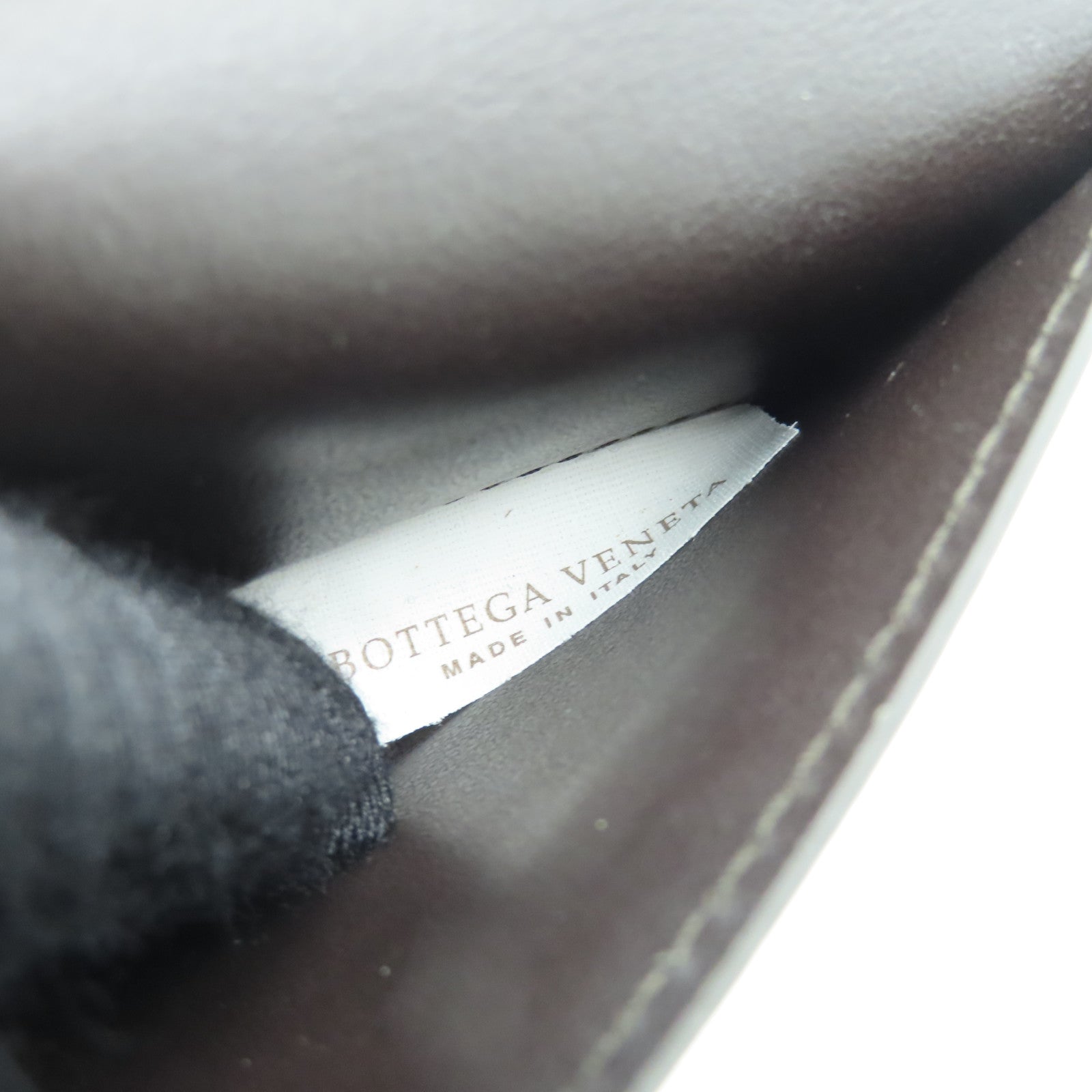 BOTTEGA VENETA Textured Leather Long Wallet Brown