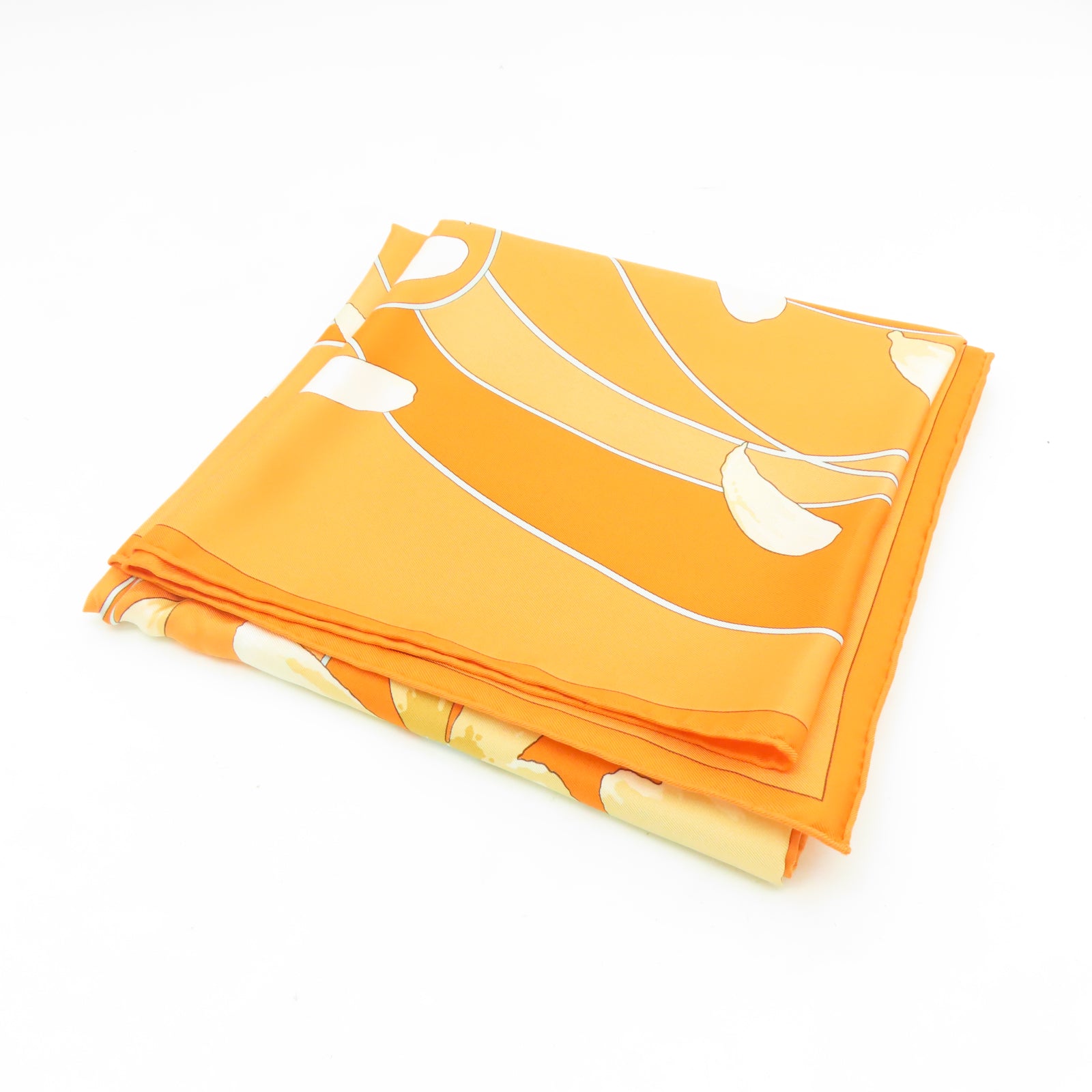 HERMES 【激減優惠】絲質Scarf絲巾橙色