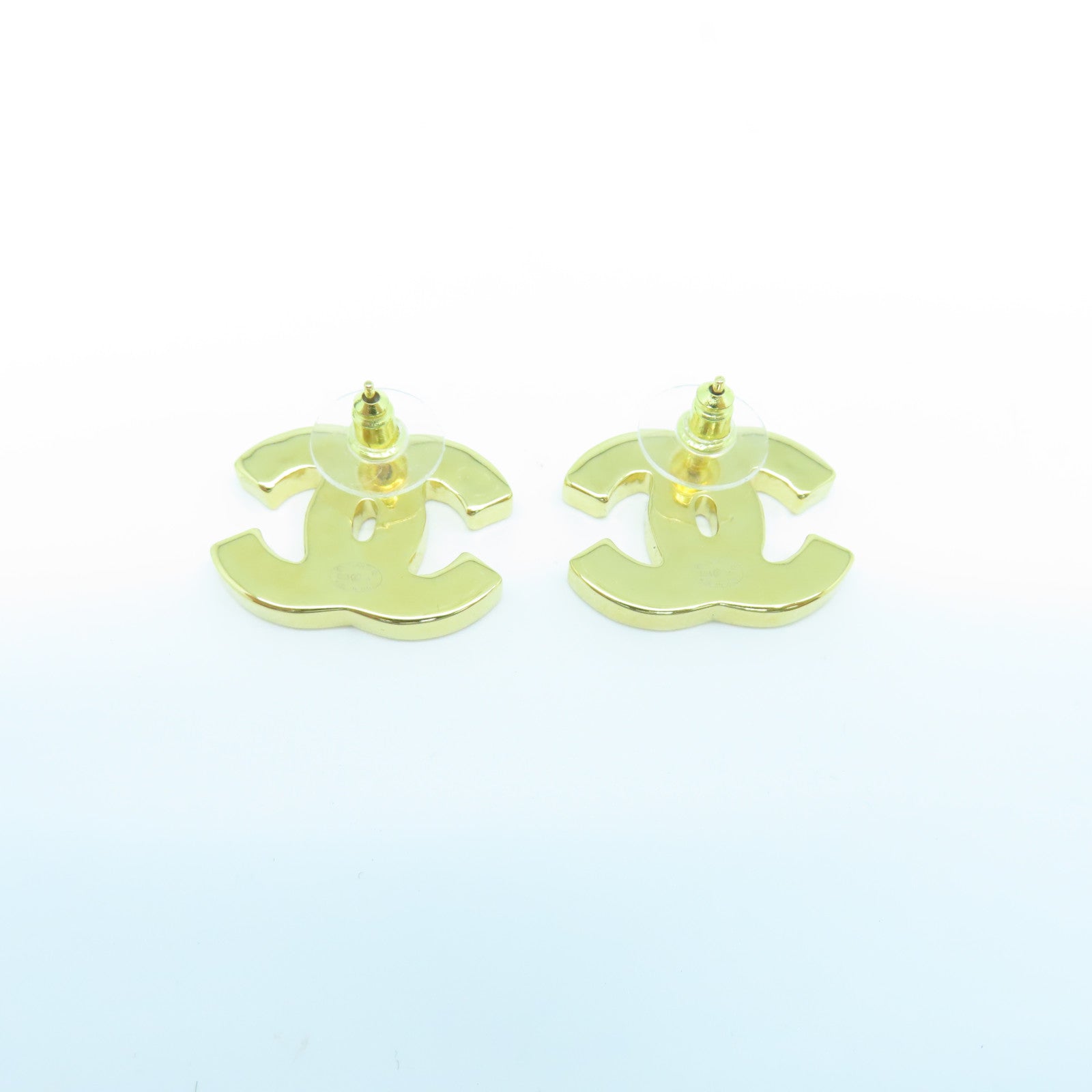 CHANEL 金屬Earrings耳環金色/黑色