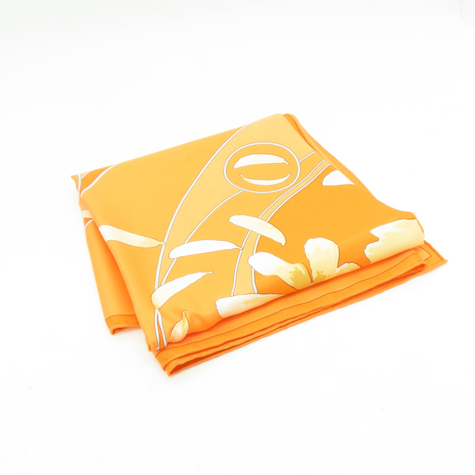 HERMES 【激減優惠】絲質Scarf絲巾橙色