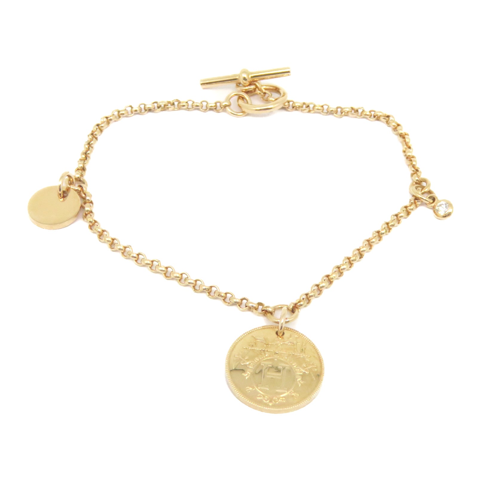 HERMES 【激减优惠】18K玫瑰金Ex-Libris Bracelet手链
