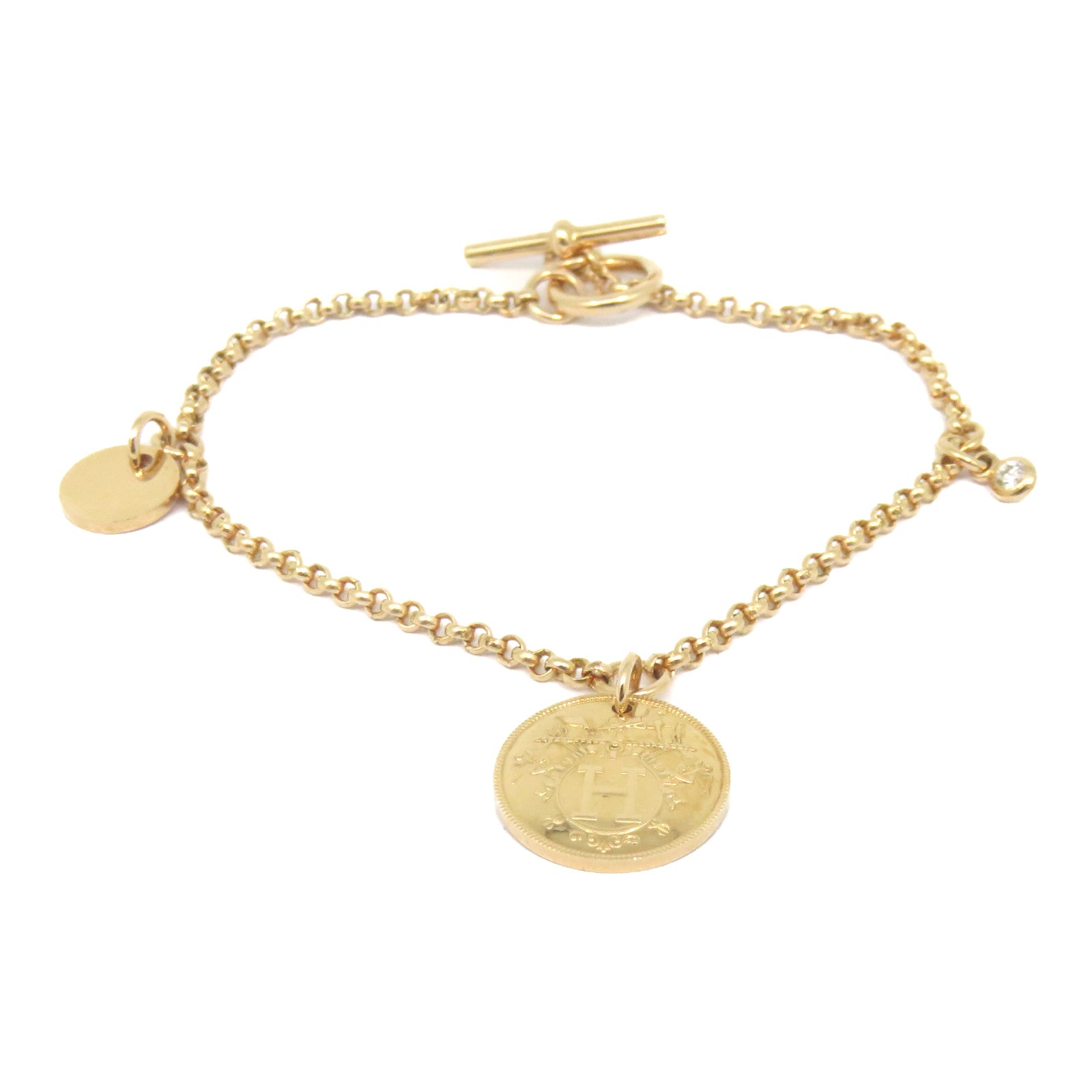 HERMES 【激减优惠】18K玫瑰金Ex-Libris Bracelet手链