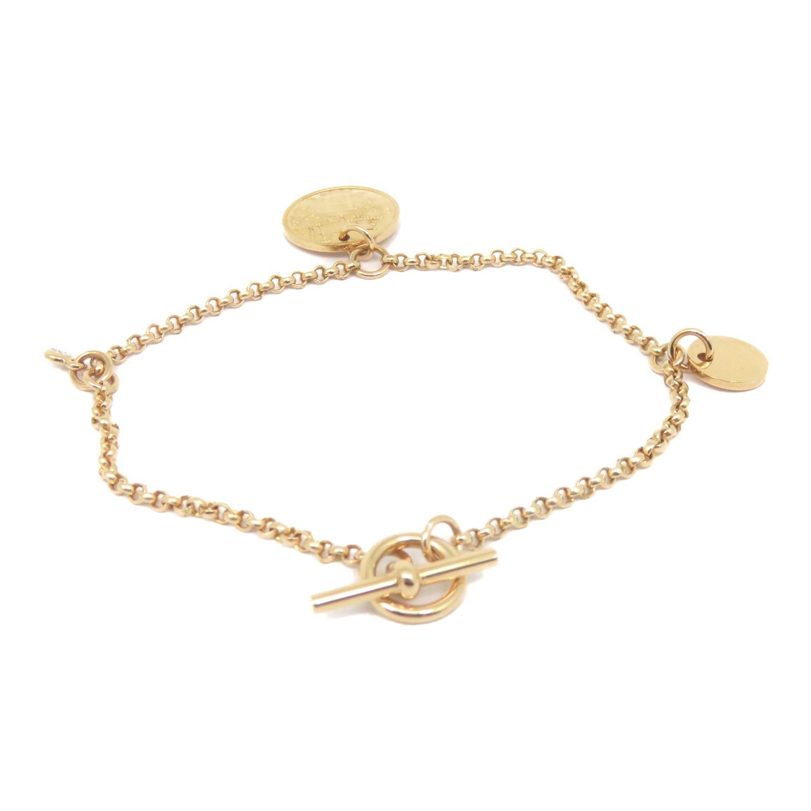 HERMES 【激减优惠】18K玫瑰金Ex-Libris Bracelet手链