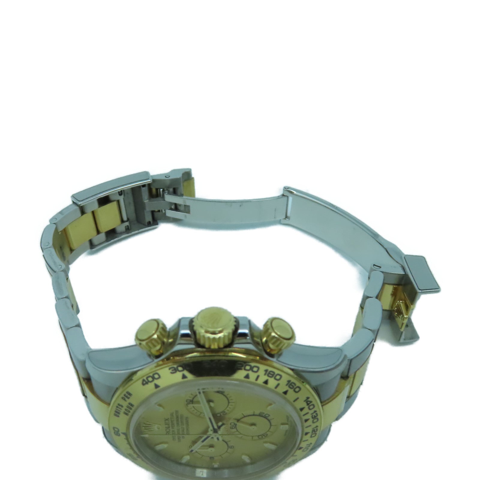 ROLEX Daytona 40mm 18K黃金/不鏽鋼手錶自動機芯金色