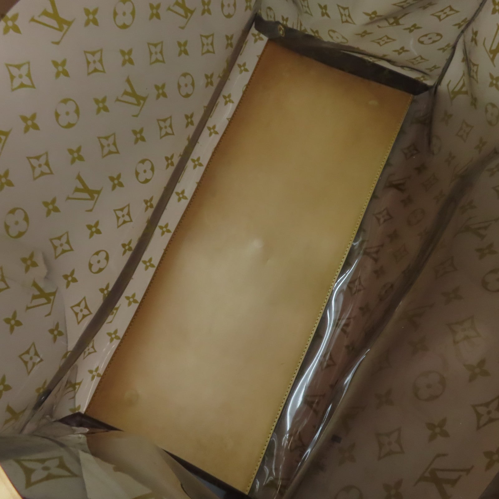 LOUIS VUITTON Monogram Vinyl Ambre Cabas Cruise GM Tote Bag肩背袋啡色