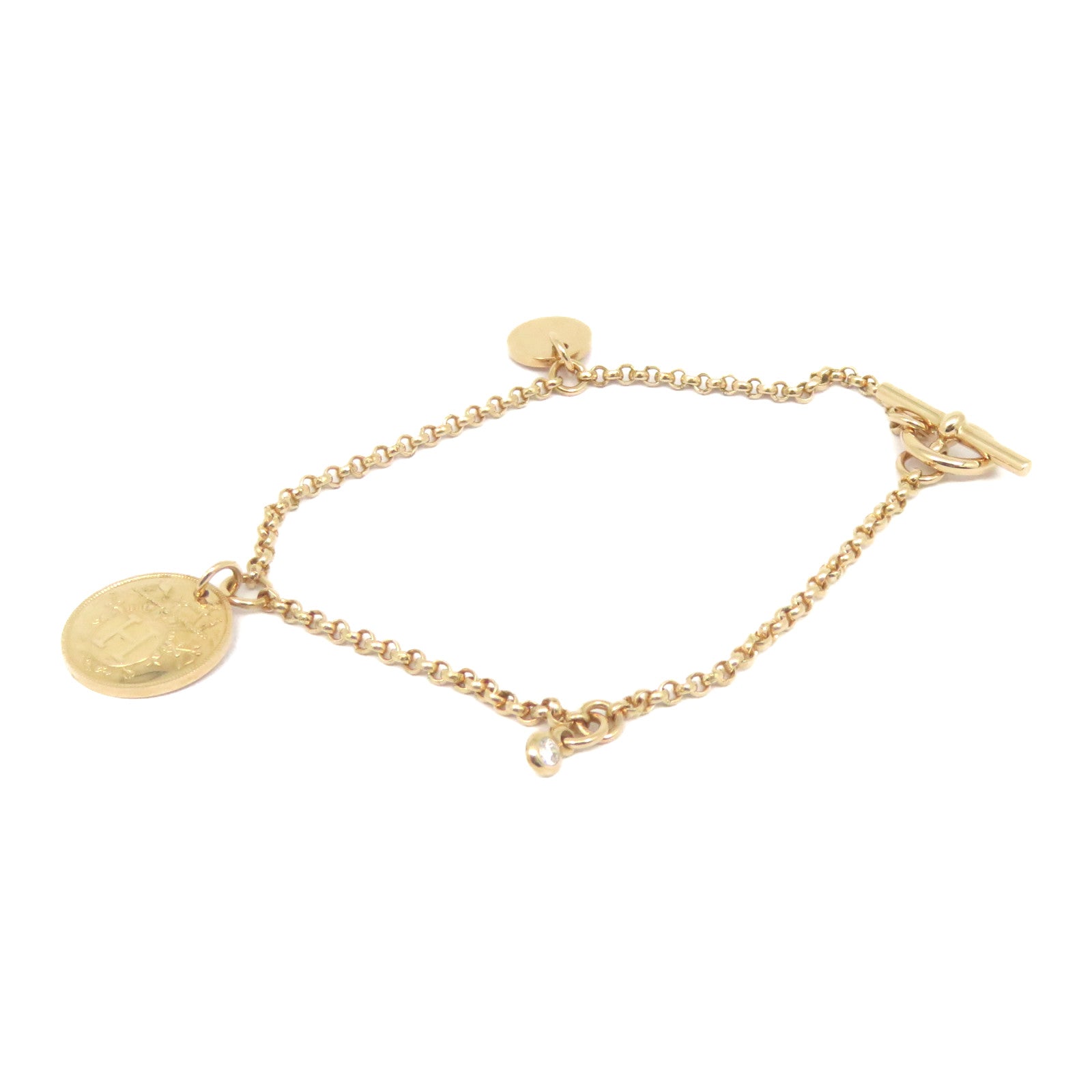 HERMES 【激减优惠】18K玫瑰金Ex-Libris Bracelet手链