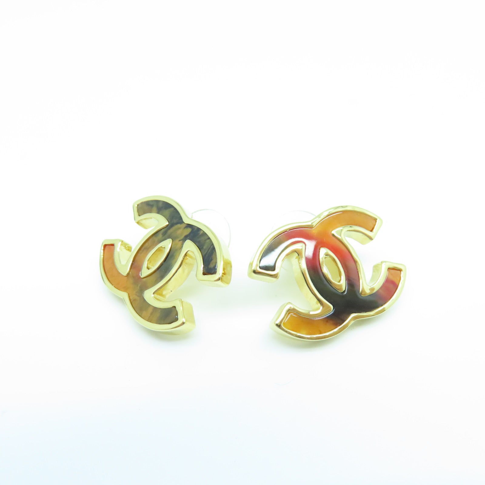 CHANEL 金屬Earrings耳環金色/黑色