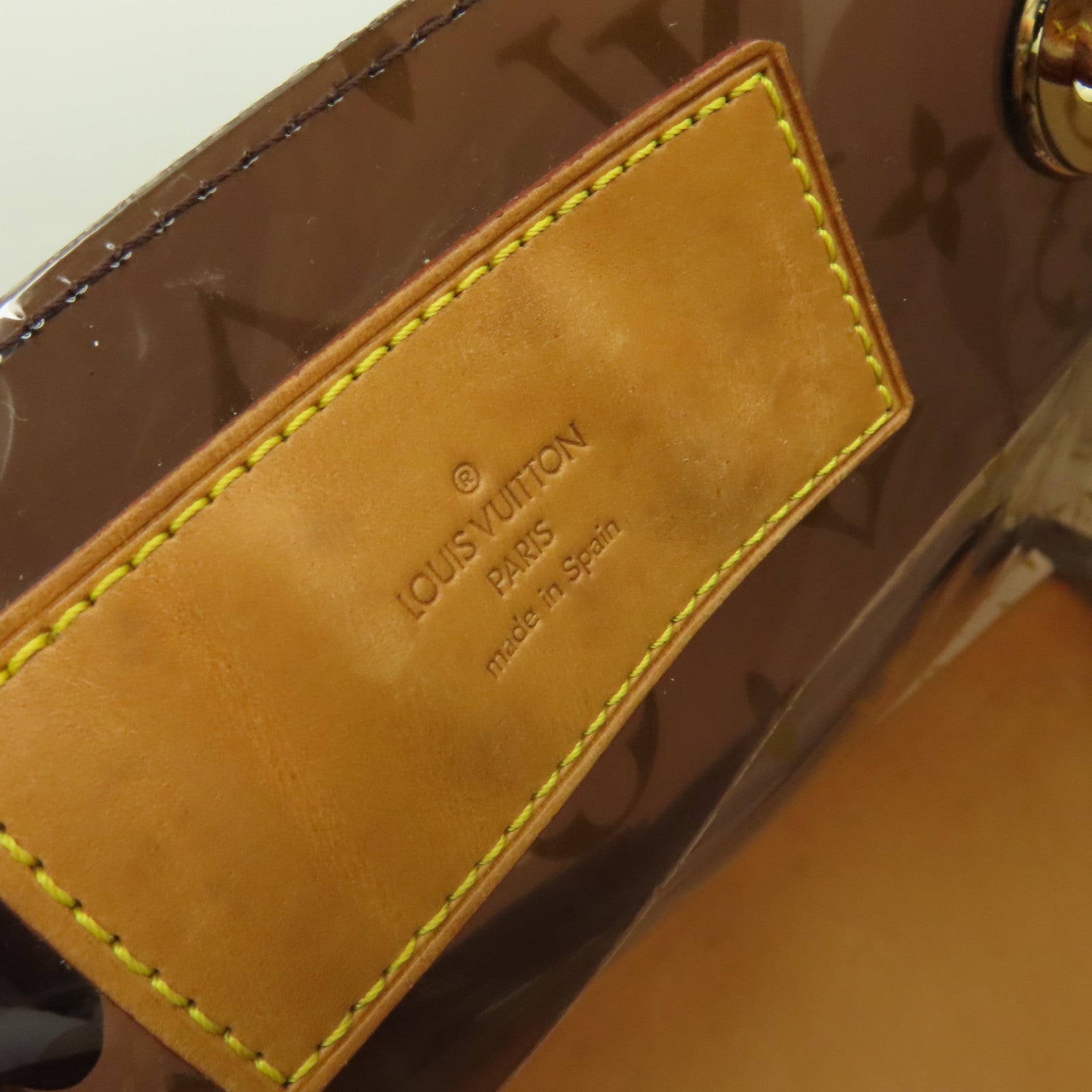 LOUIS VUITTON Monogram Vinyl Ambre Cabas Cruise GM Tote Bag肩背袋啡色