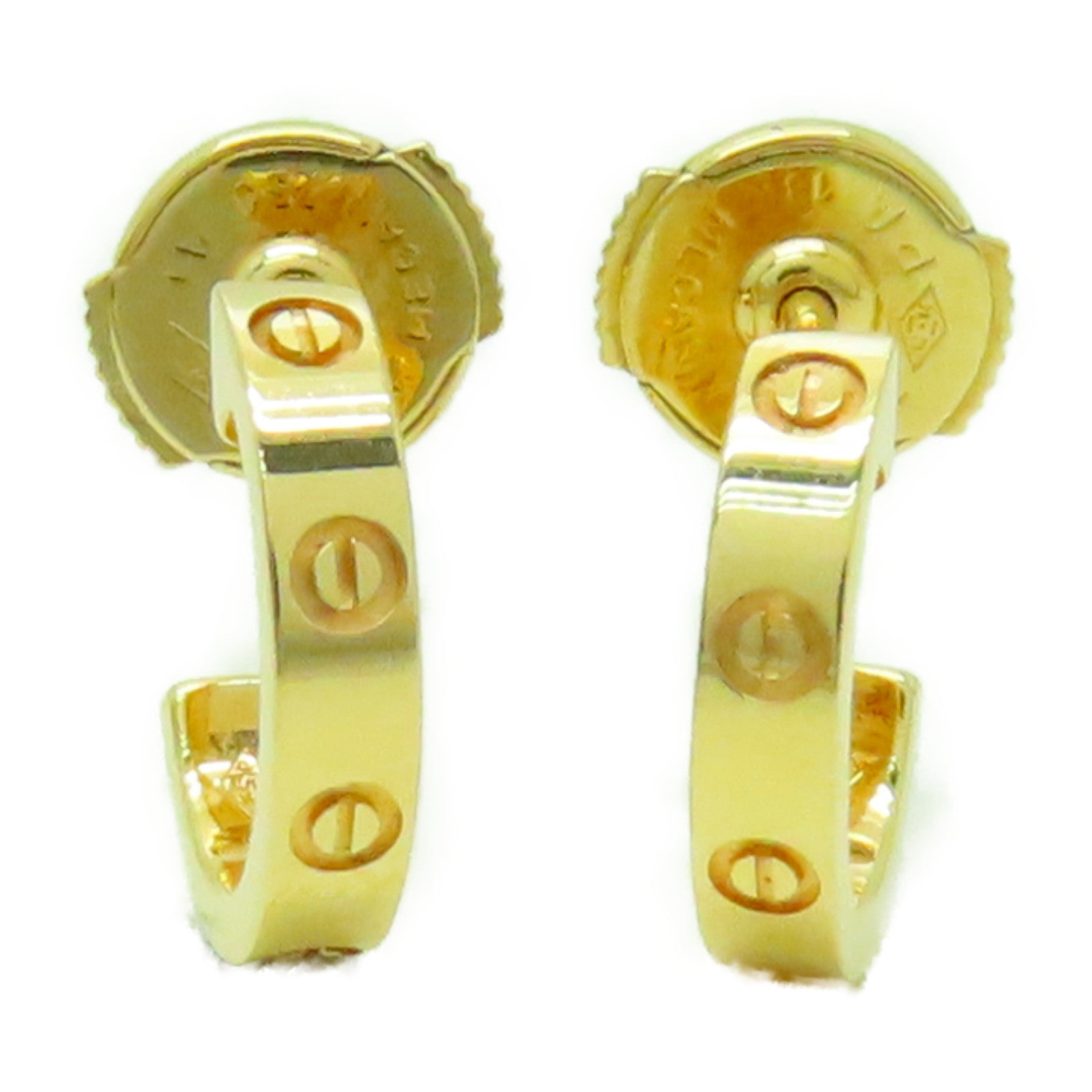 CARTIER 18K黃金Love Earrings耳環金色