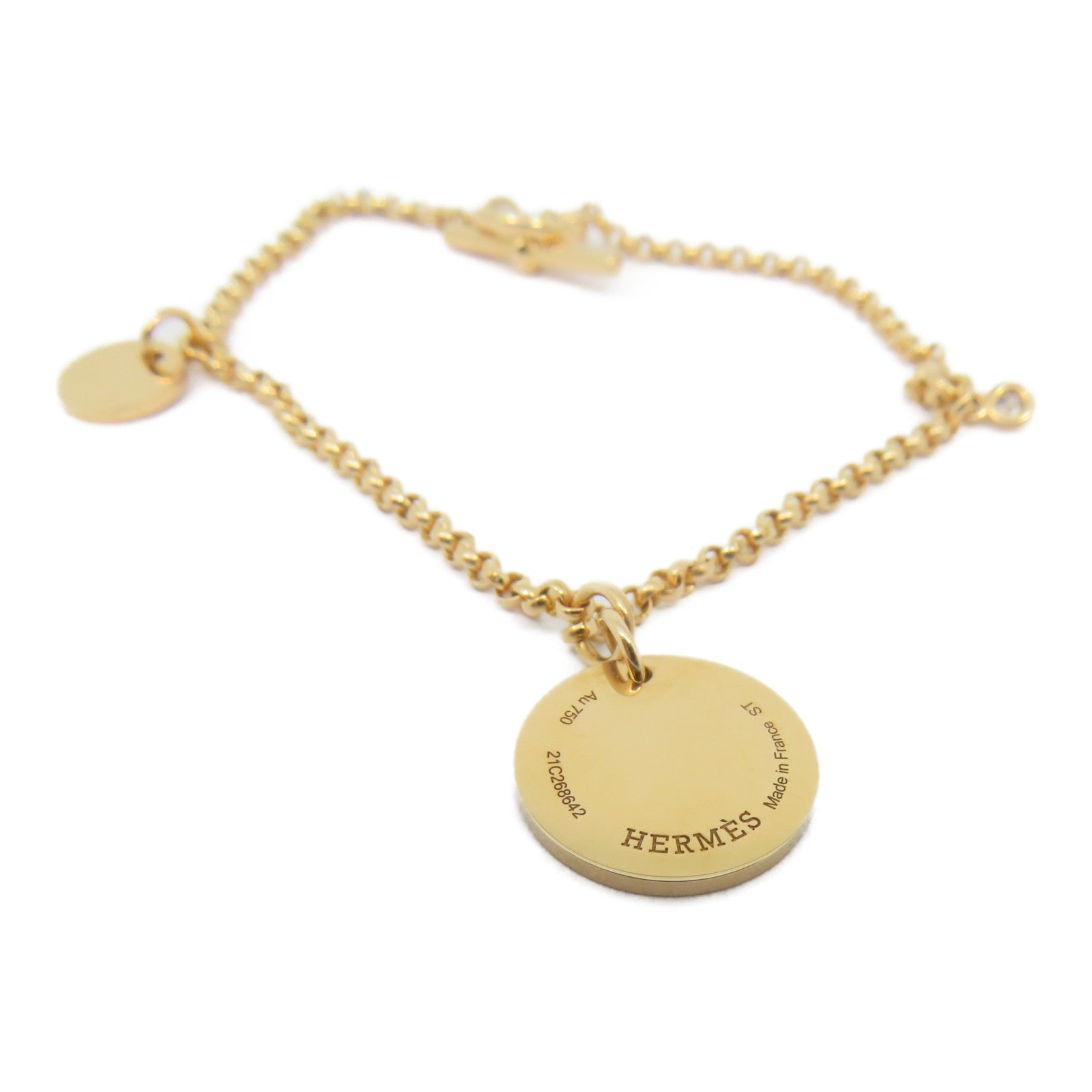HERMES 【激减优惠】18K玫瑰金Ex-Libris Bracelet手链