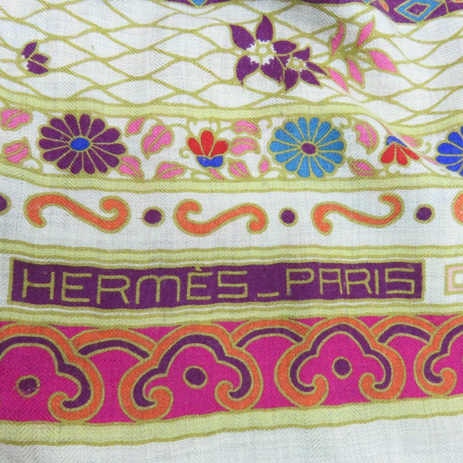 HERMES 羊絨/絲質Scarf 140X140圍巾多色