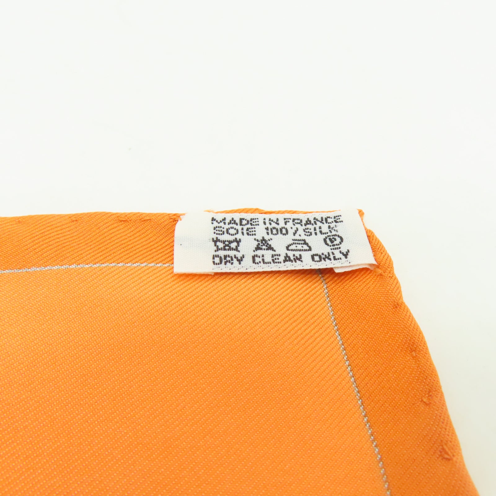 HERMES 【激減優惠】絲質Scarf絲巾橙色