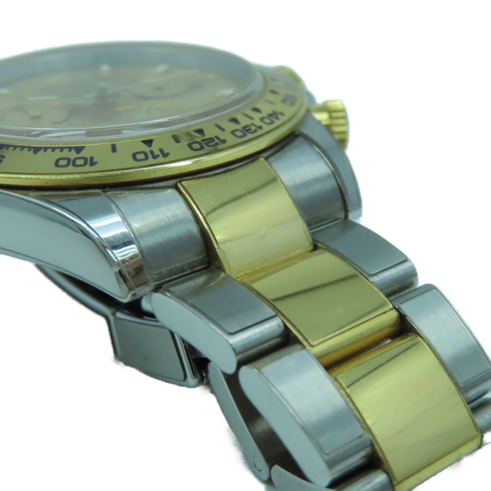 ROLEX Daytona 40mm 18K黃金/不鏽鋼手錶自動機芯金色
