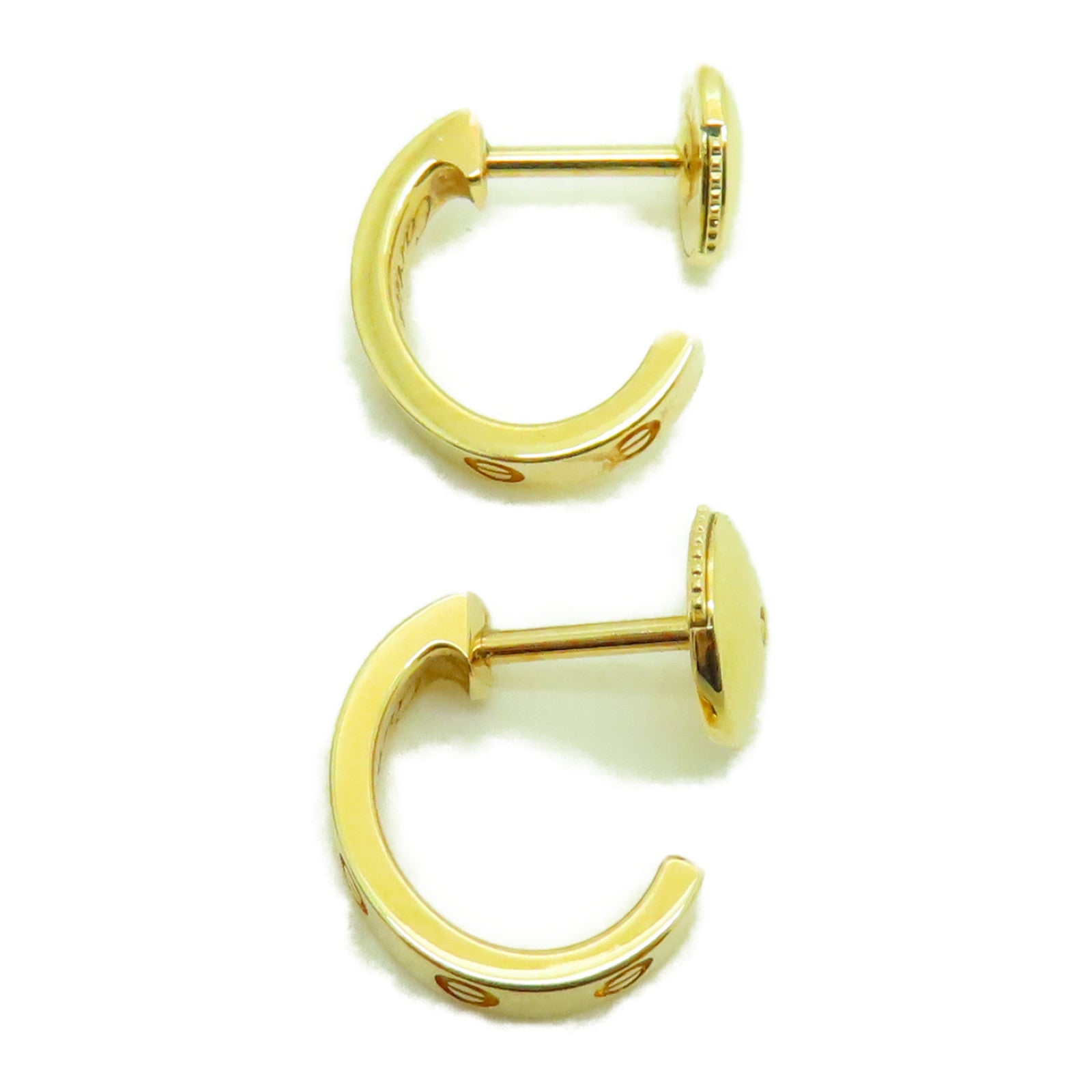 CARTIER 18K黃金Love Earrings耳環金色