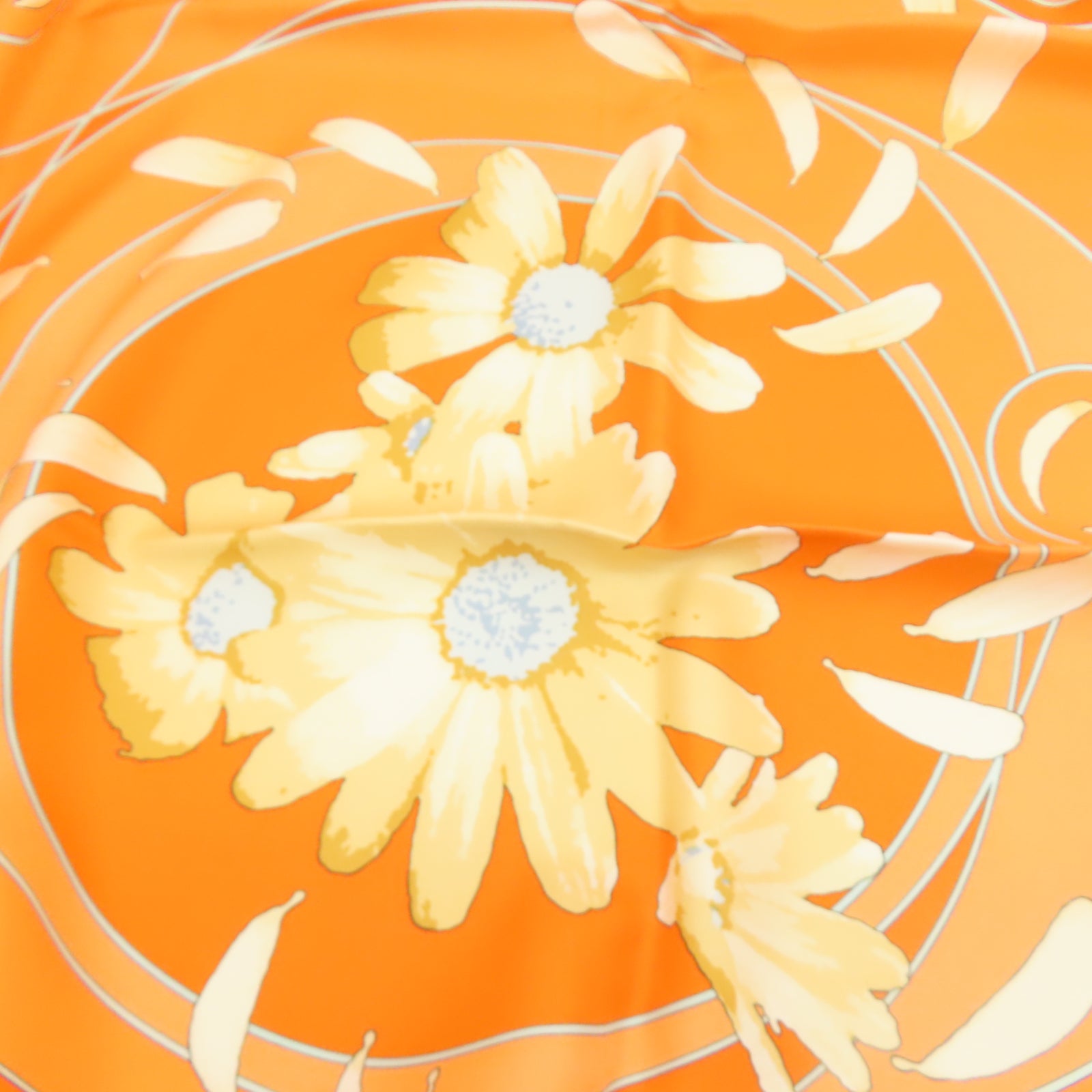 HERMES 【激減優惠】絲質Scarf絲巾橙色