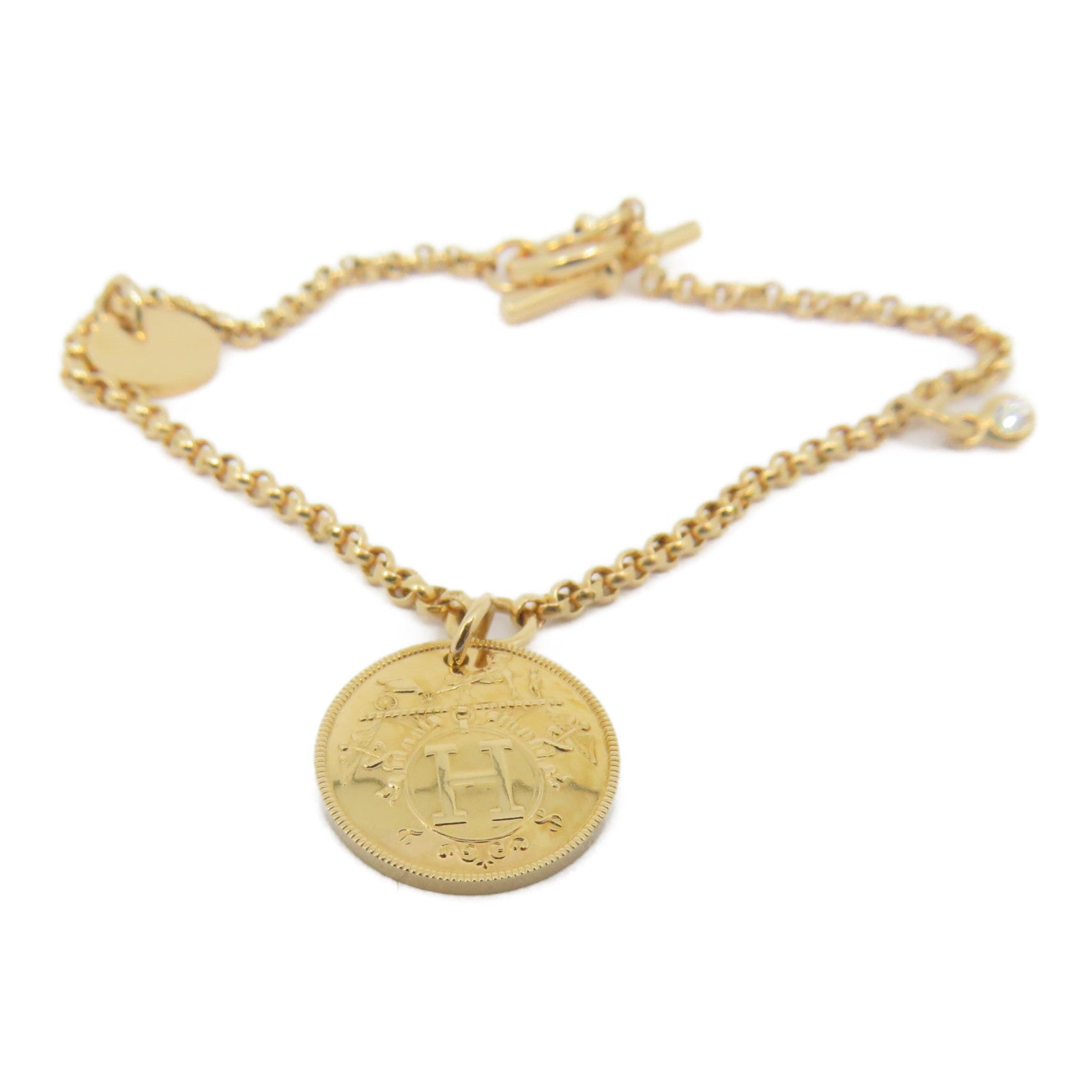 HERMES 【激减优惠】18K玫瑰金Ex-Libris Bracelet手链