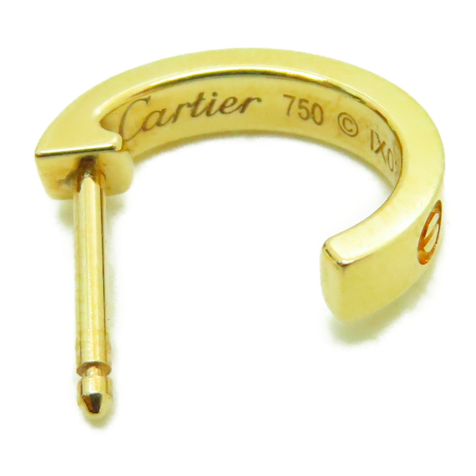 CARTIER 18K黃金Love Earrings耳環金色