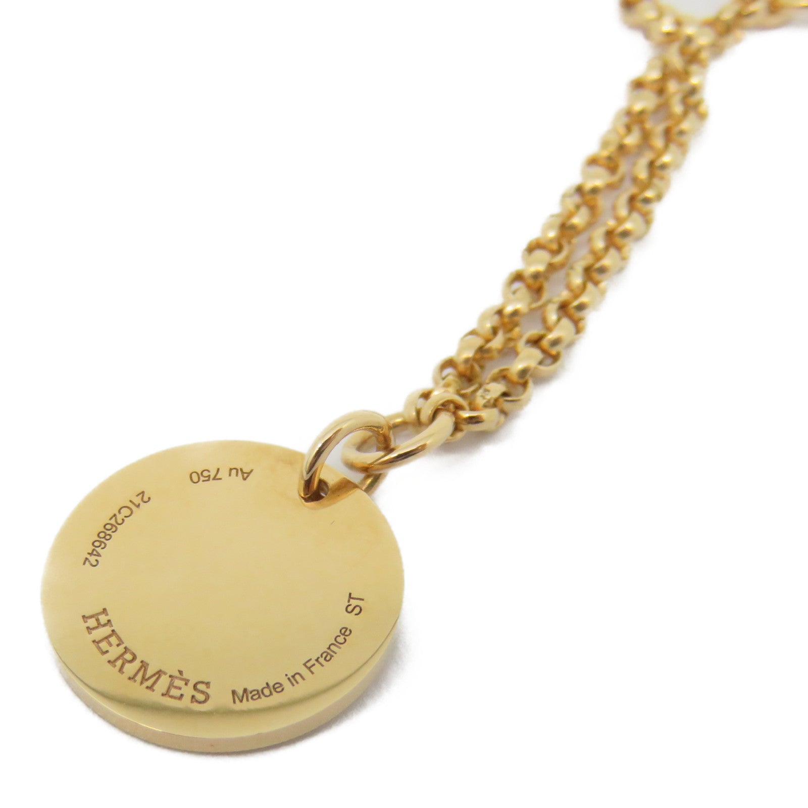 HERMES 【激减优惠】18K玫瑰金Ex-Libris Bracelet手链