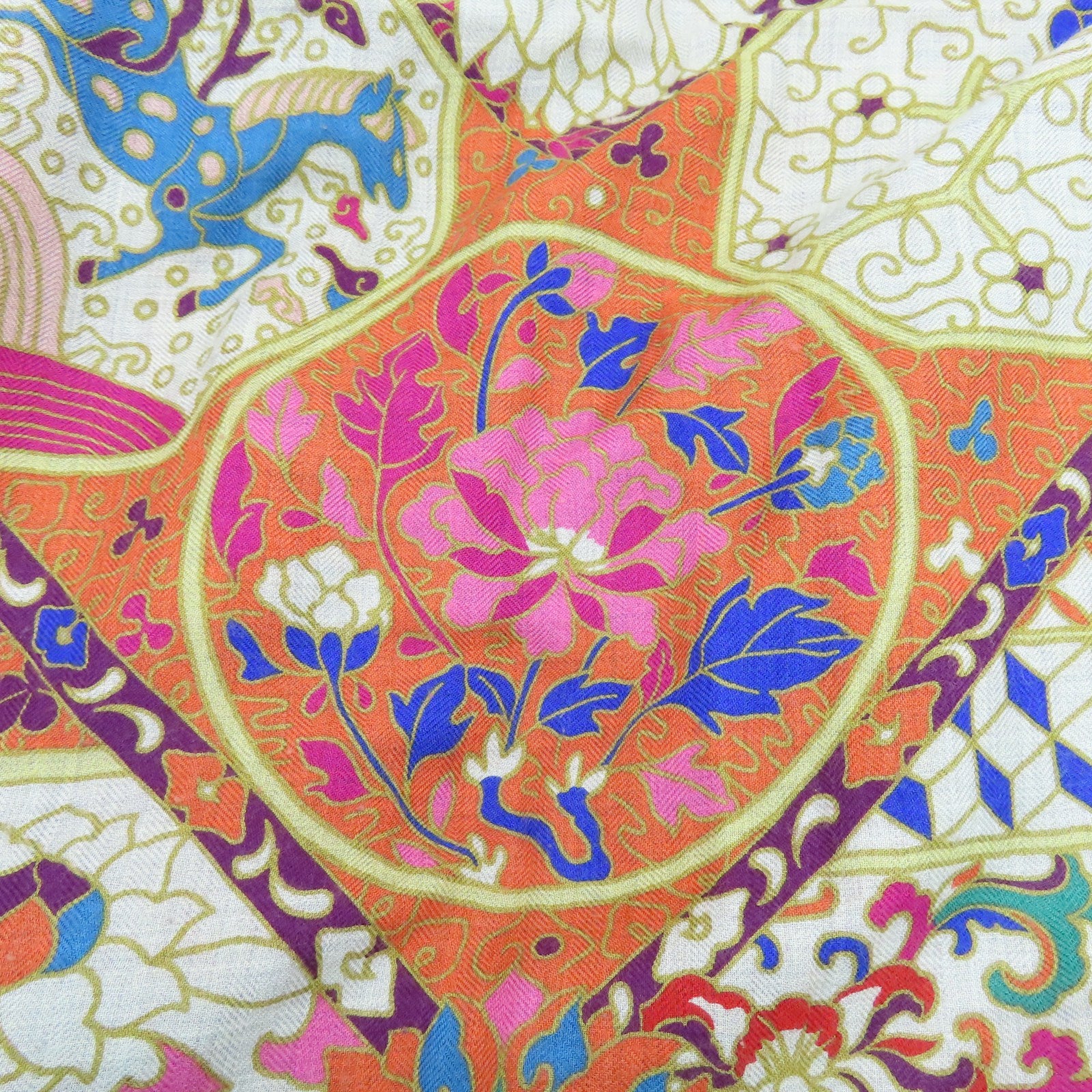 HERMES 羊絨/絲質Scarf 140X140圍巾多色