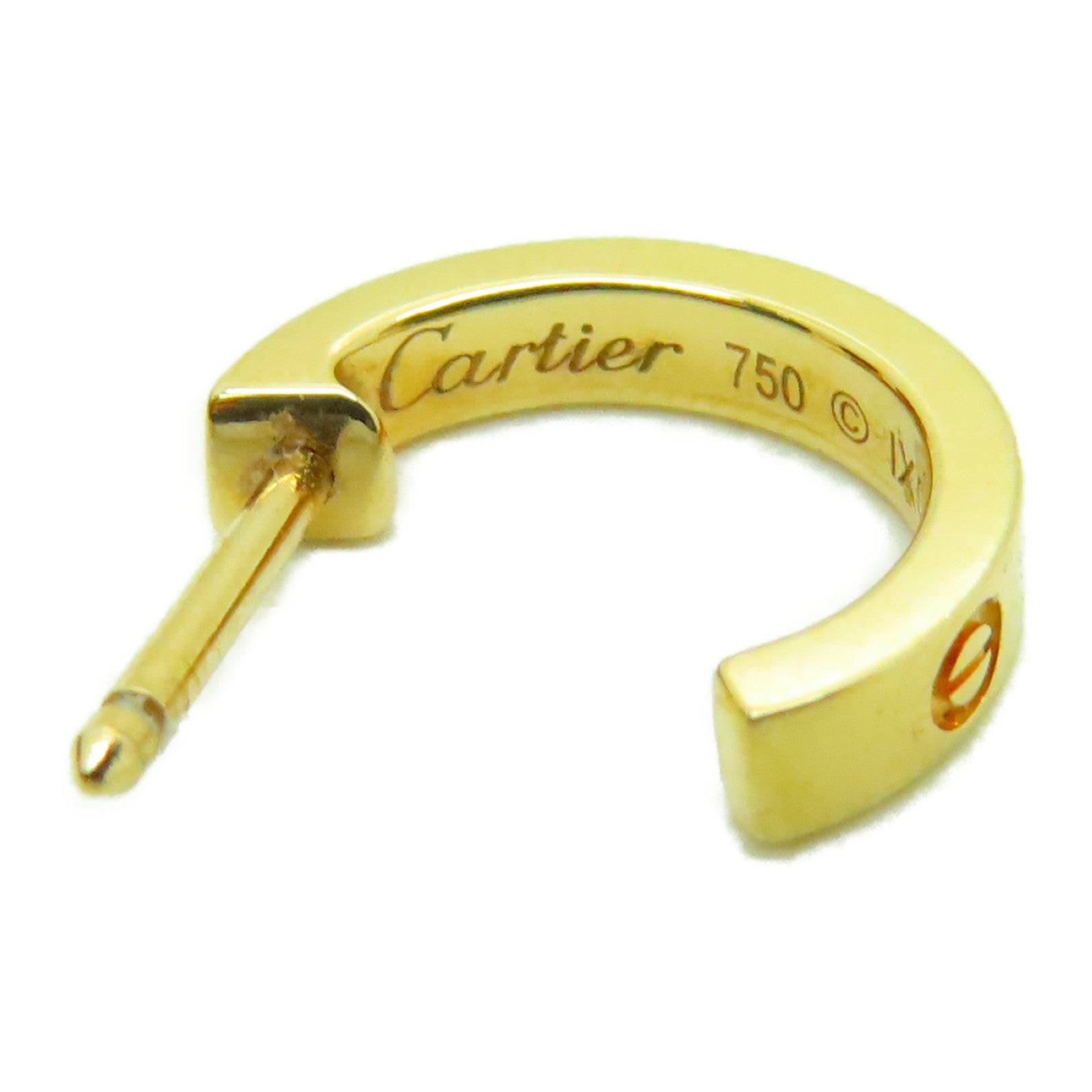 CARTIER 18K黃金Love Earrings耳環金色