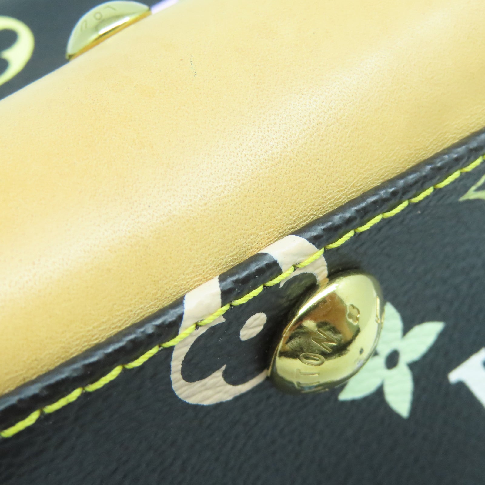 LOUIS VUITTON Monogram Multi Beverly MM金扣肩背袋黑色/棕色