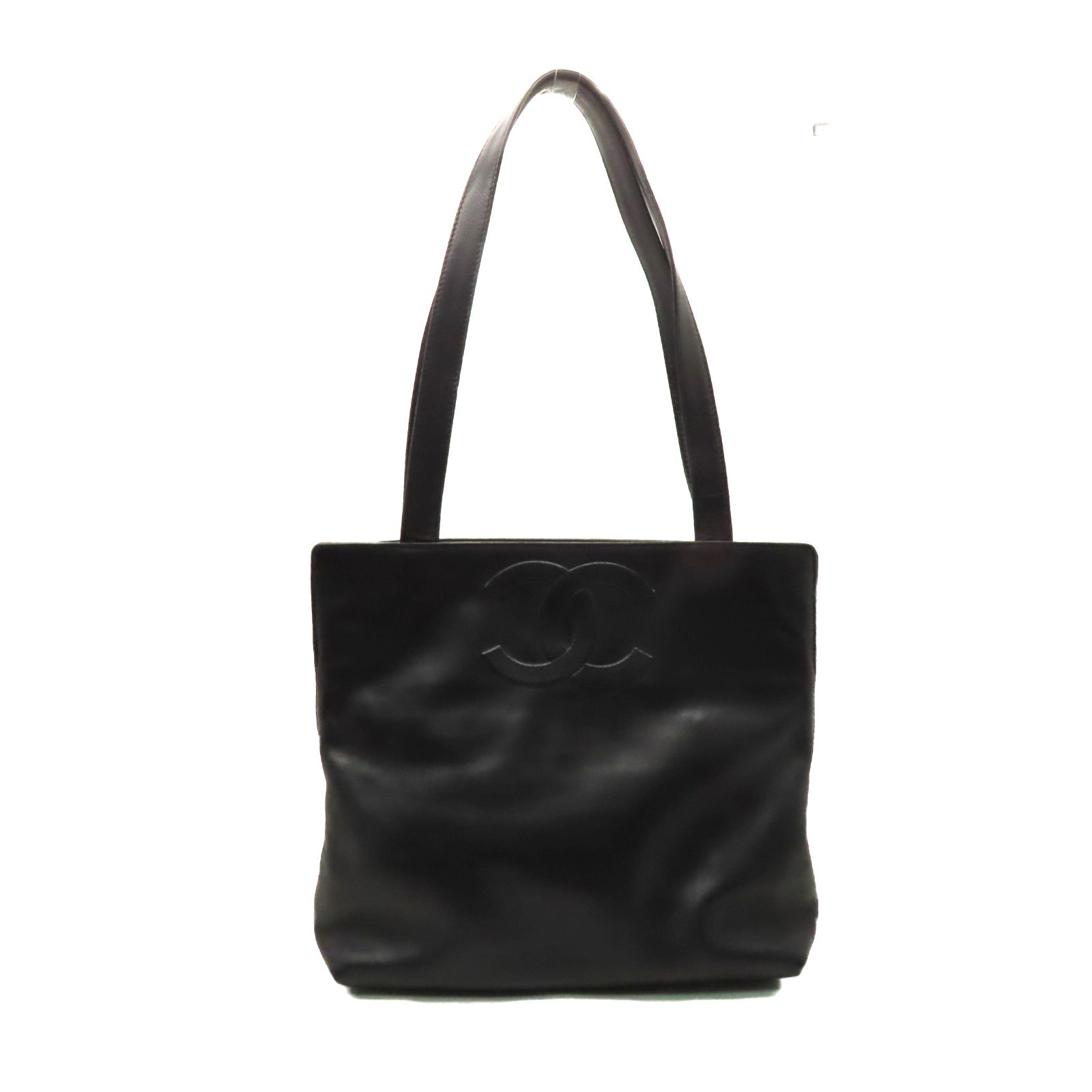 CHANEL 【激減優惠】羊皮皮革Tote Bag肩背袋黑色