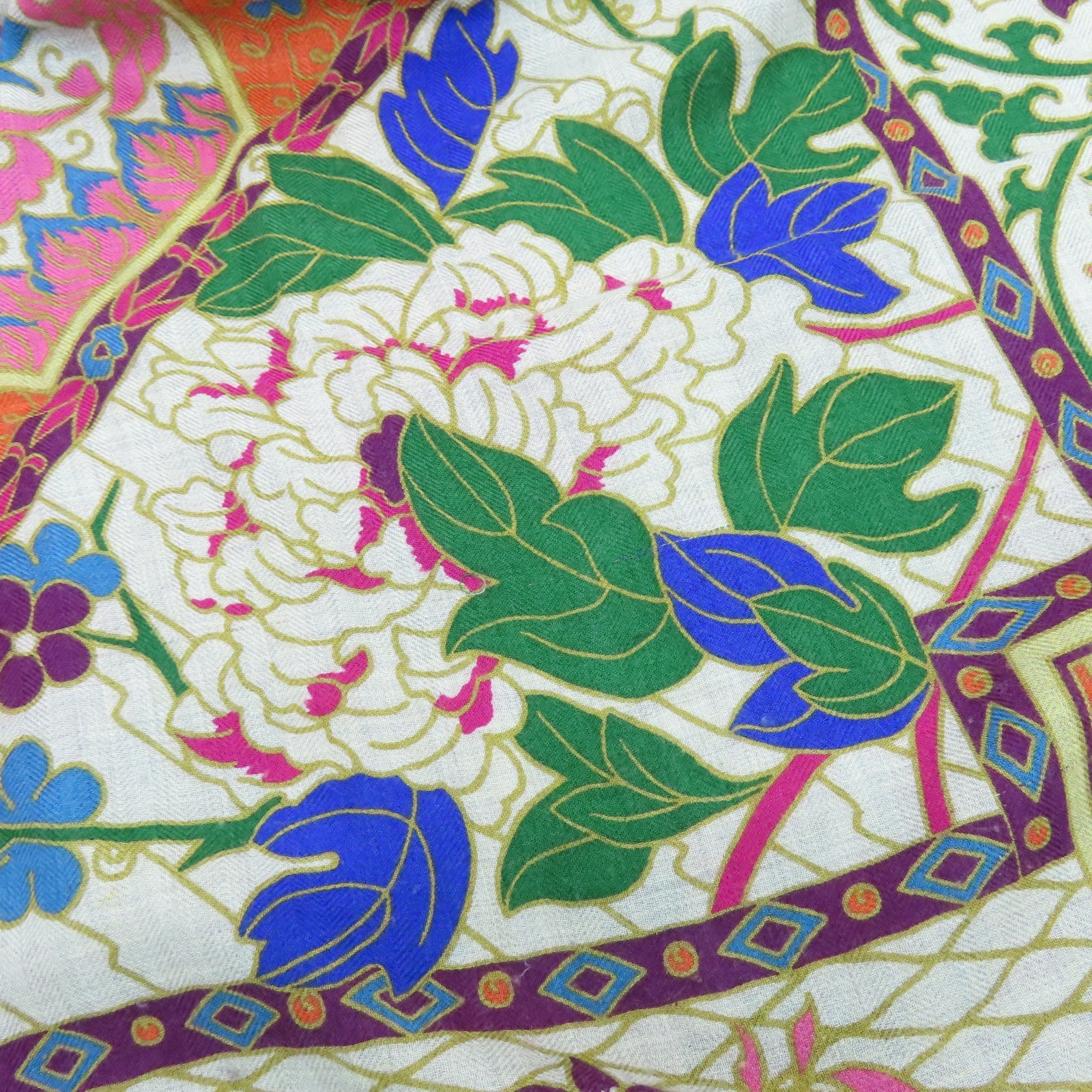 HERMES 羊絨/絲質Scarf 140X140圍巾多色