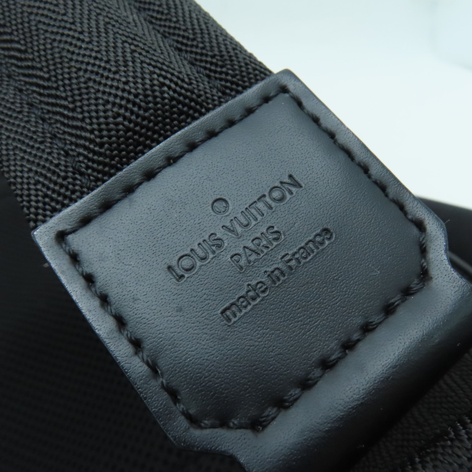 LOUIS VUITTON Damier Michael Backpack銀扣背包黑色