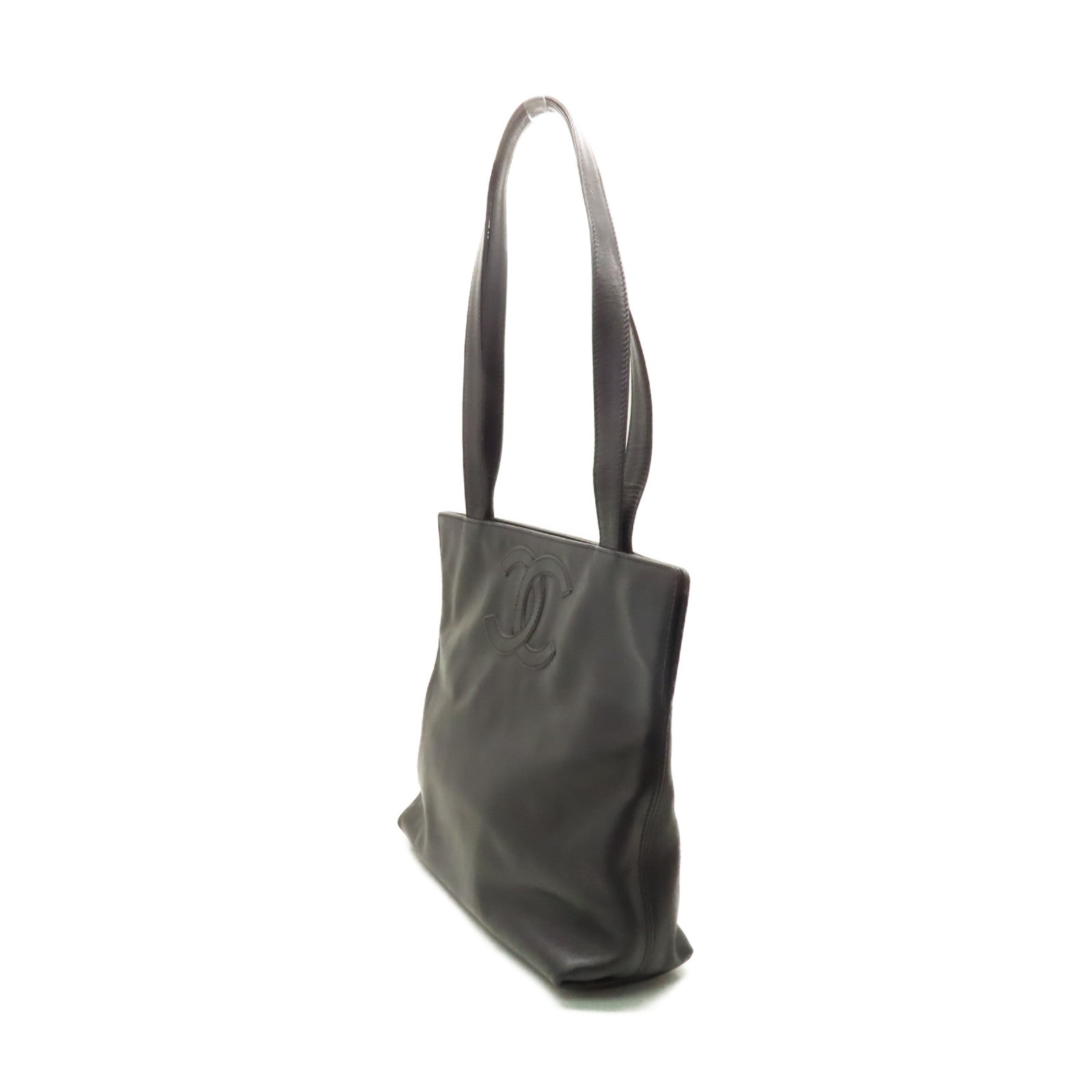 CHANEL 【激減優惠】羊皮皮革Tote Bag肩背袋黑色