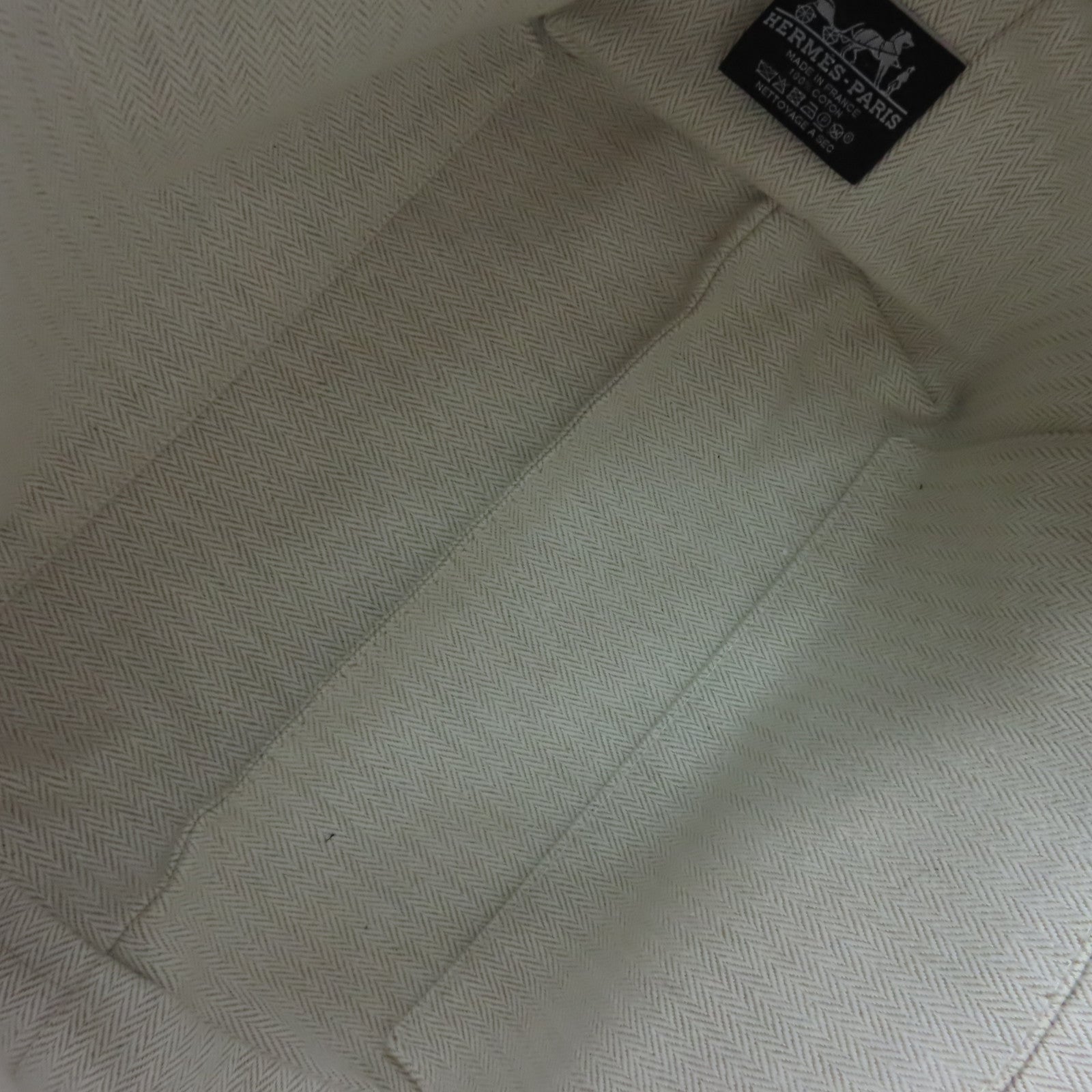 HERMES 【激減優惠】帆布Bride-a-Brac Hand Bag銀扣手挽袋橙色
