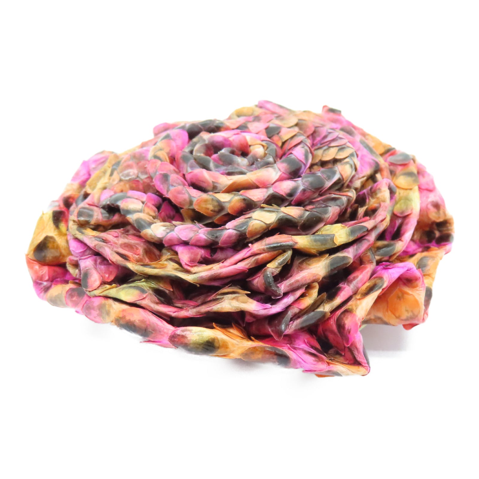 CHANEL Leather Brooch Gold Buckle Brooch Pink/Color