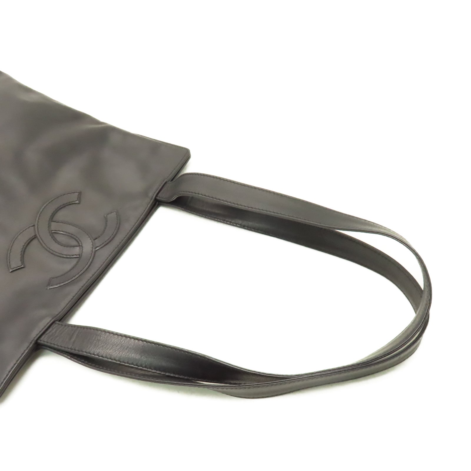 CHANEL 【激減優惠】羊皮皮革Tote Bag肩背袋黑色