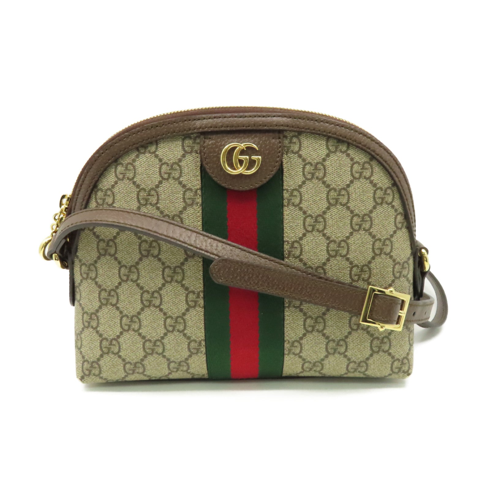 GUCCI 塗層帆布Ophidia GG Shoulder Bag肩背袋啡色