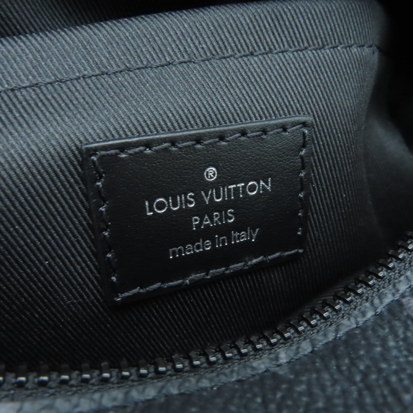 LOUIS VUITTON Monogram Eclipse Mini Soft Trunk Black Buckle Shoulder Bag Black