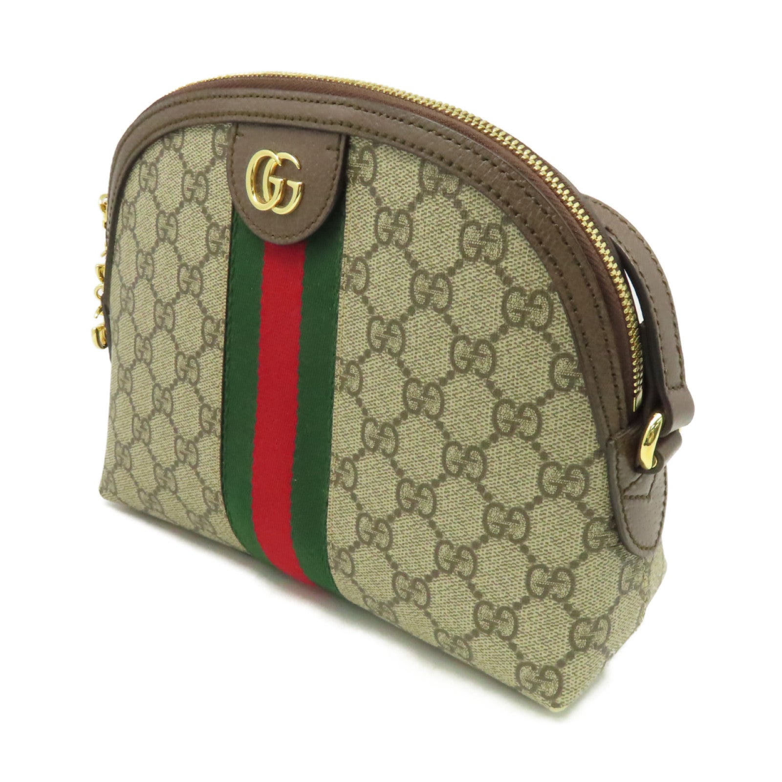 GUCCI 塗層帆布Ophidia GG Shoulder Bag肩背袋啡色