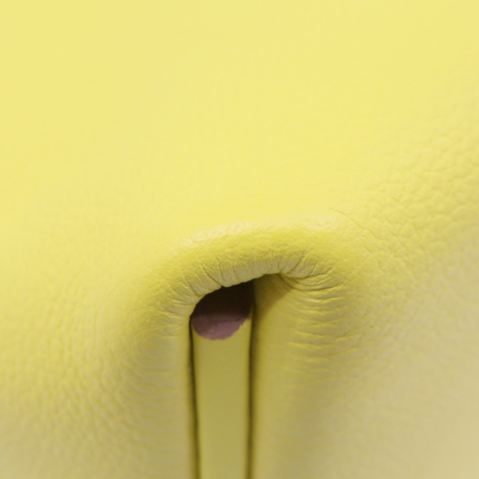 HERMES [Sharp Discount] Evercolor Leather Mini 24/24 2Way Shoulder Bag Silver Buckle Handle Shoulder Bag Lime Yellow