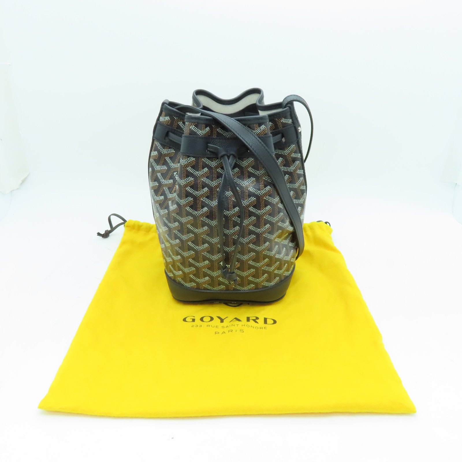 GOYARD 涂层帆布Petit Flot Bucket Bag肩背袋黑色