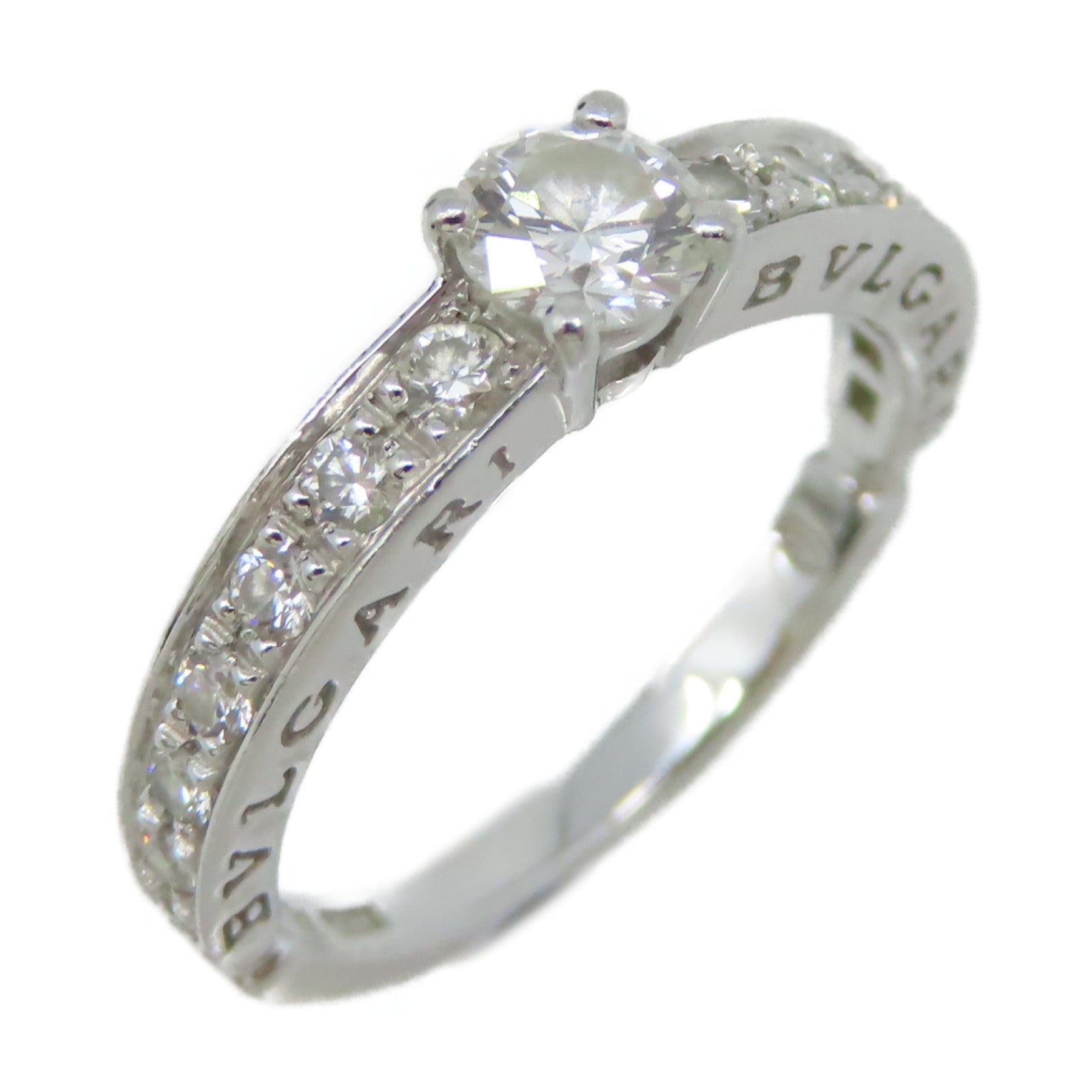 BVLGARI PT950鉑金/鑽石Dedicata A Venezia Diamond Ring戒指US#4.5