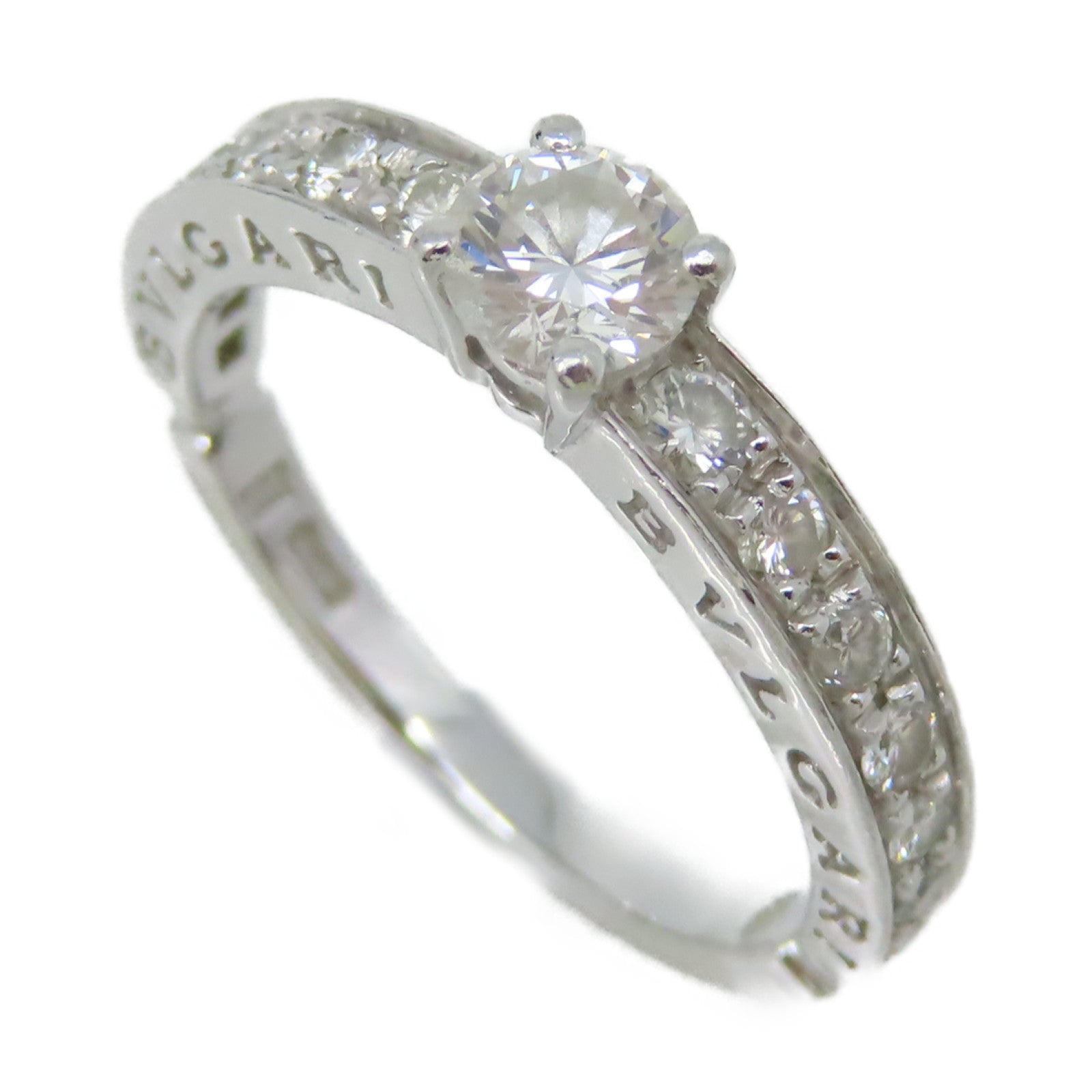 BVLGARI PT950鉑金/鑽石Dedicata A Venezia Diamond Ring戒指US#4.5
