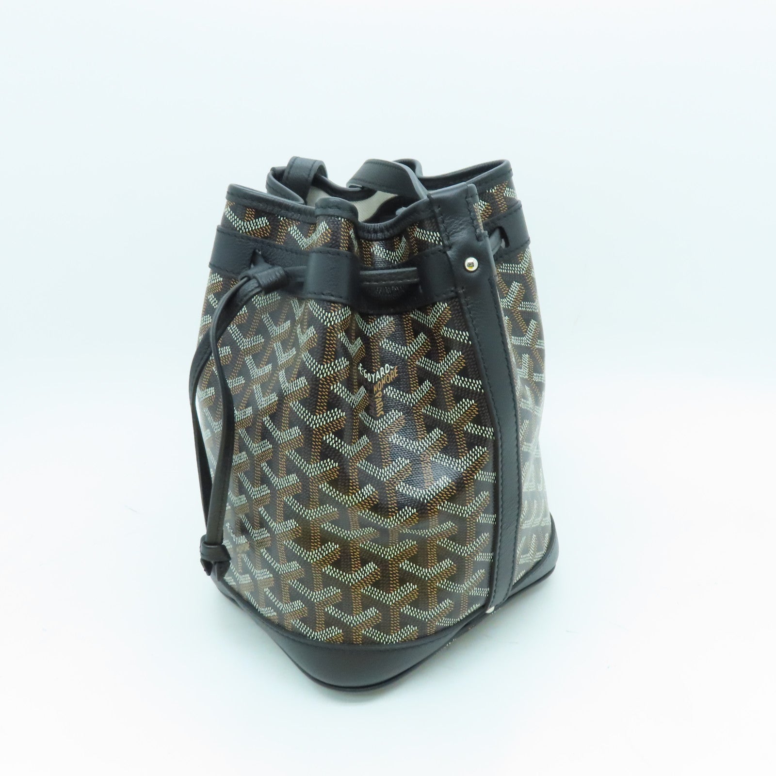 GOYARD 涂层帆布Petit Flot Bucket Bag肩背袋黑色