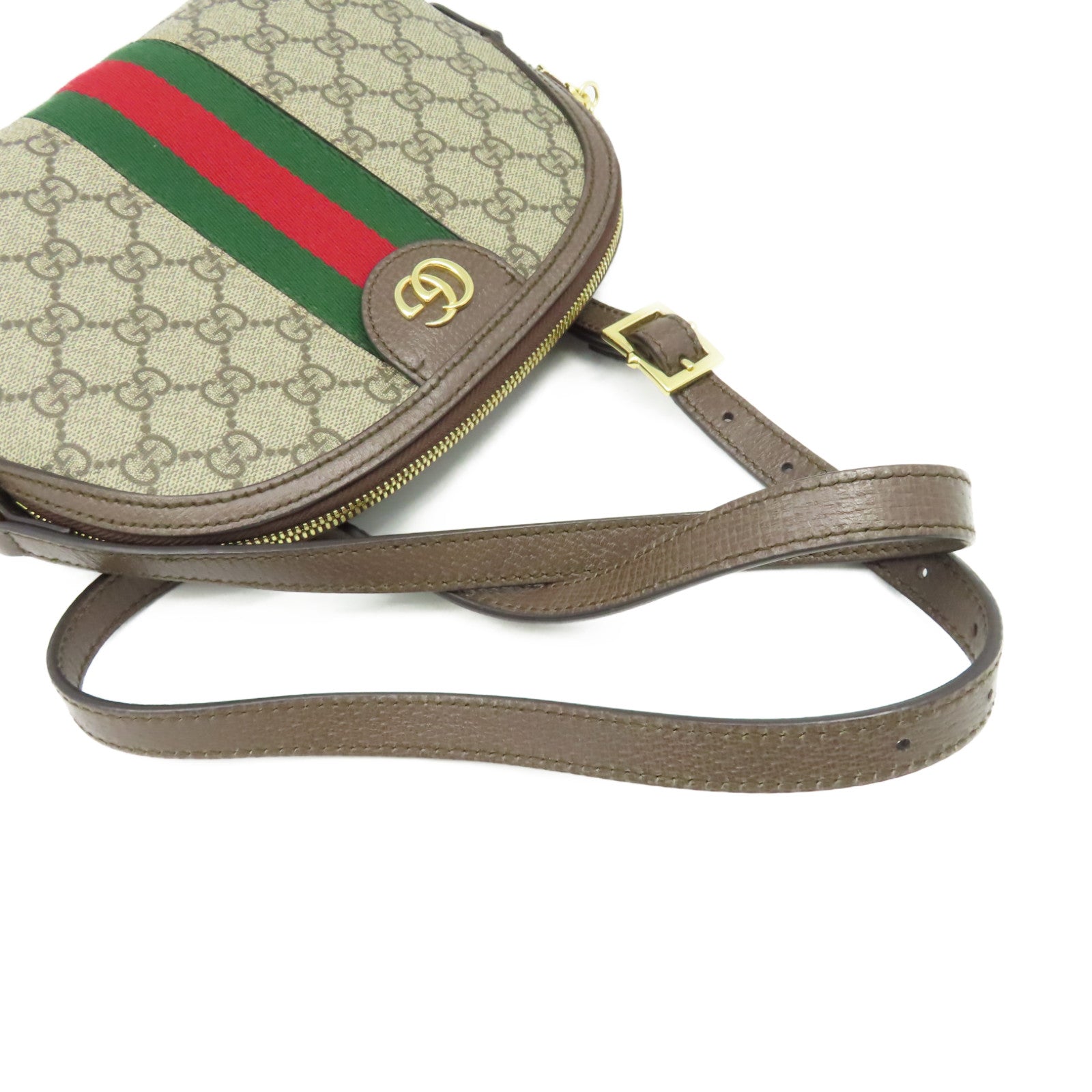 GUCCI 塗層帆布Ophidia GG Shoulder Bag肩背袋啡色