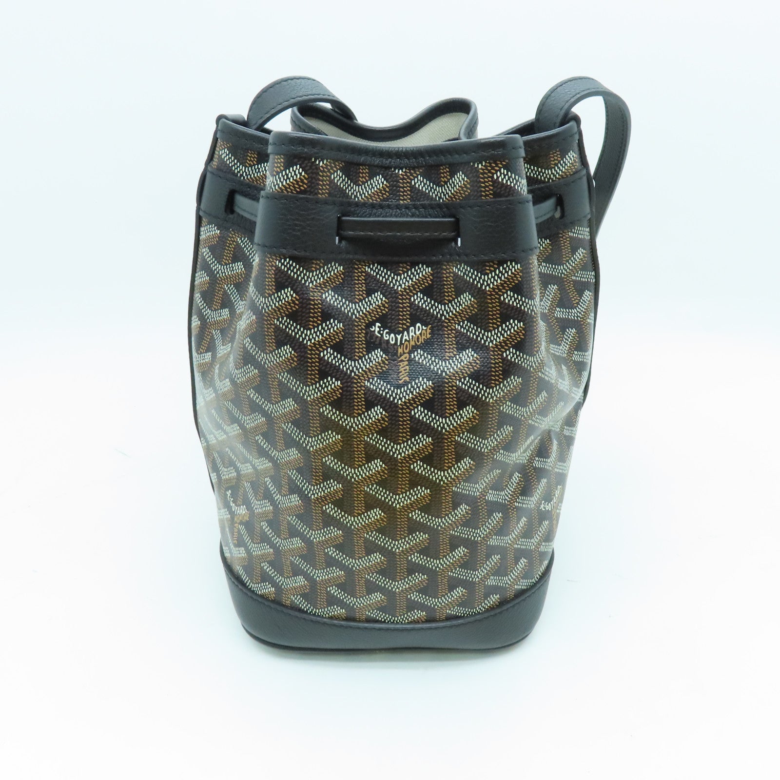 GOYARD 涂层帆布Petit Flot Bucket Bag肩背袋黑色