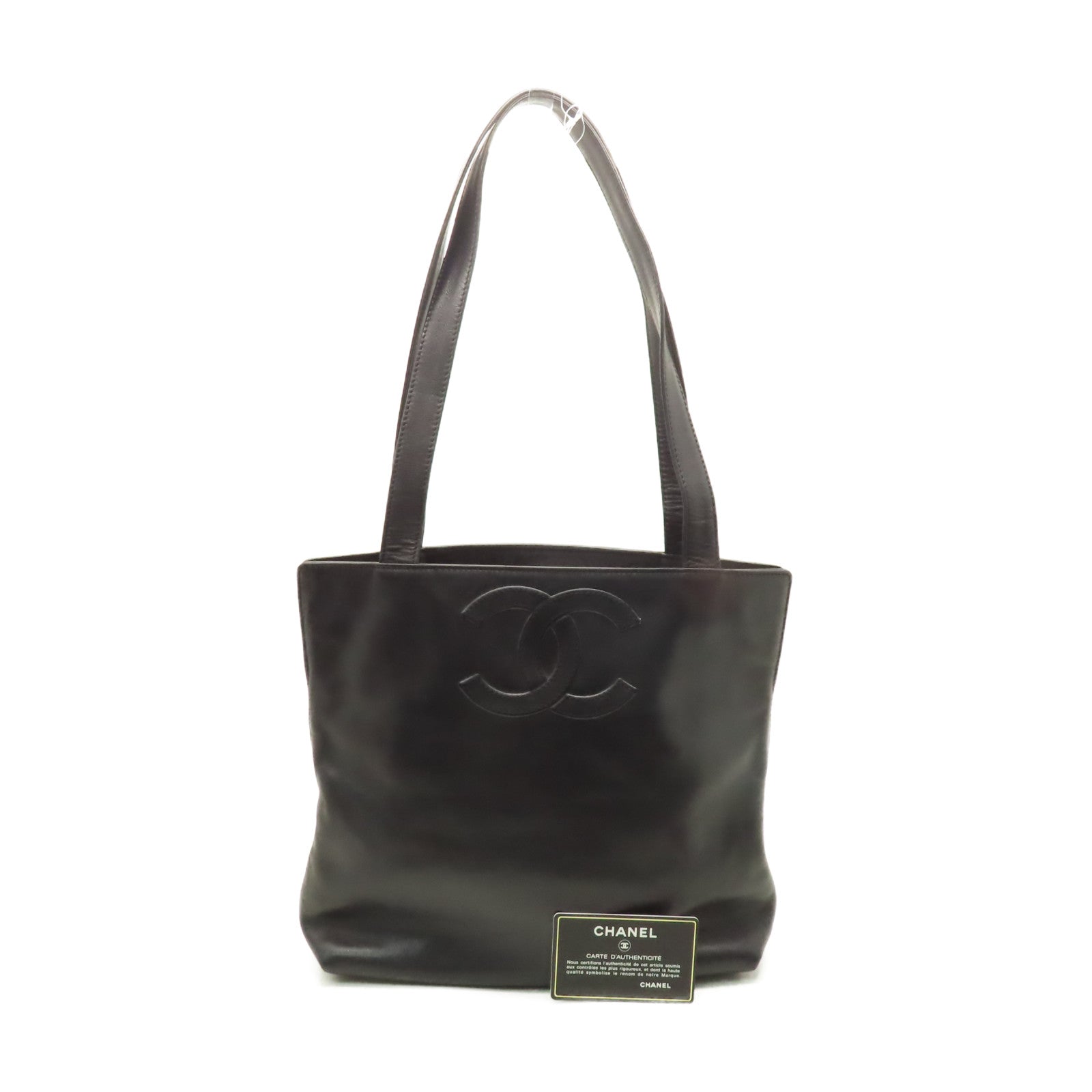 CHANEL 【激減優惠】羊皮皮革Tote Bag肩背袋黑色