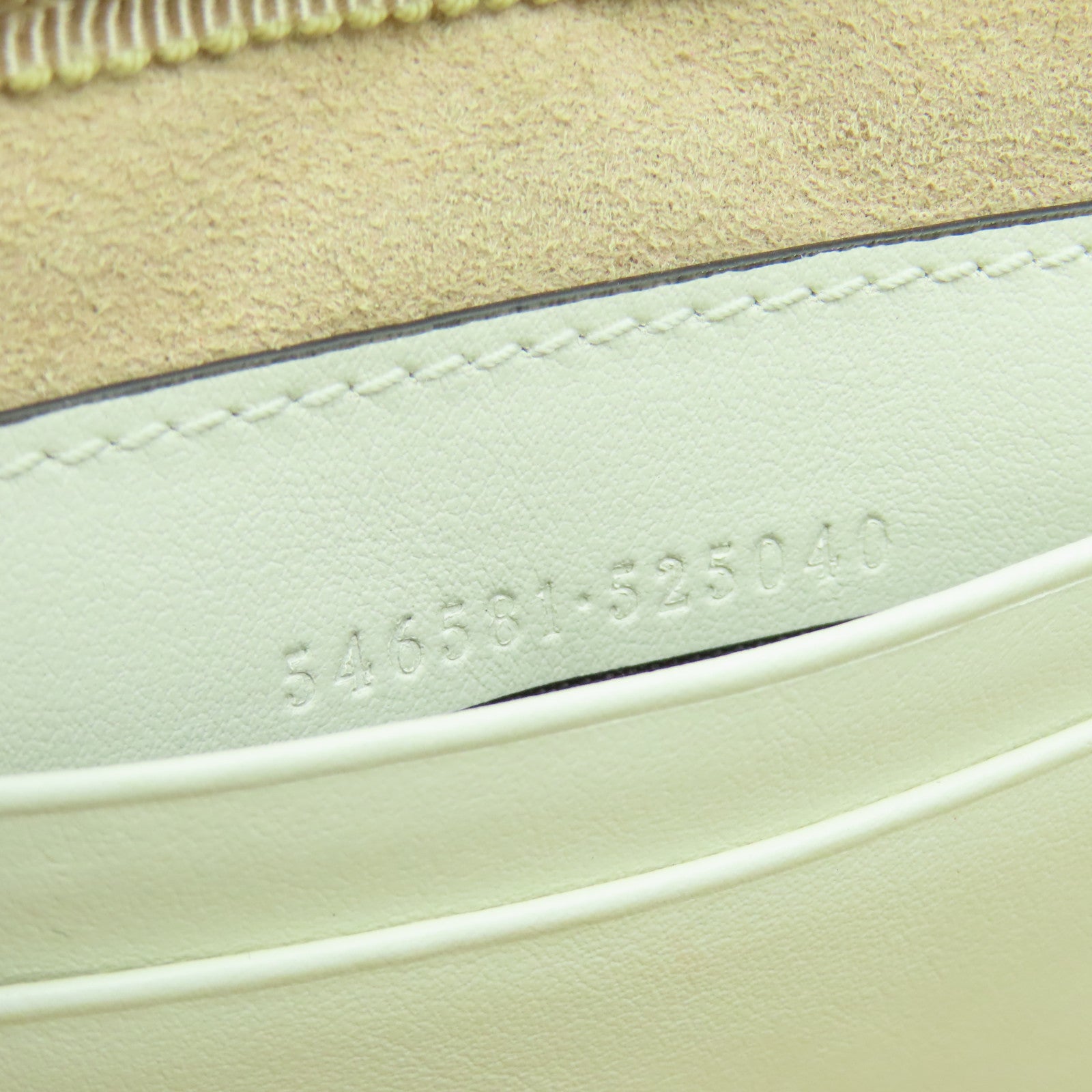 GUCCI 牛皮皮革Shoulder Bag金扣鏈帶肩背袋白色