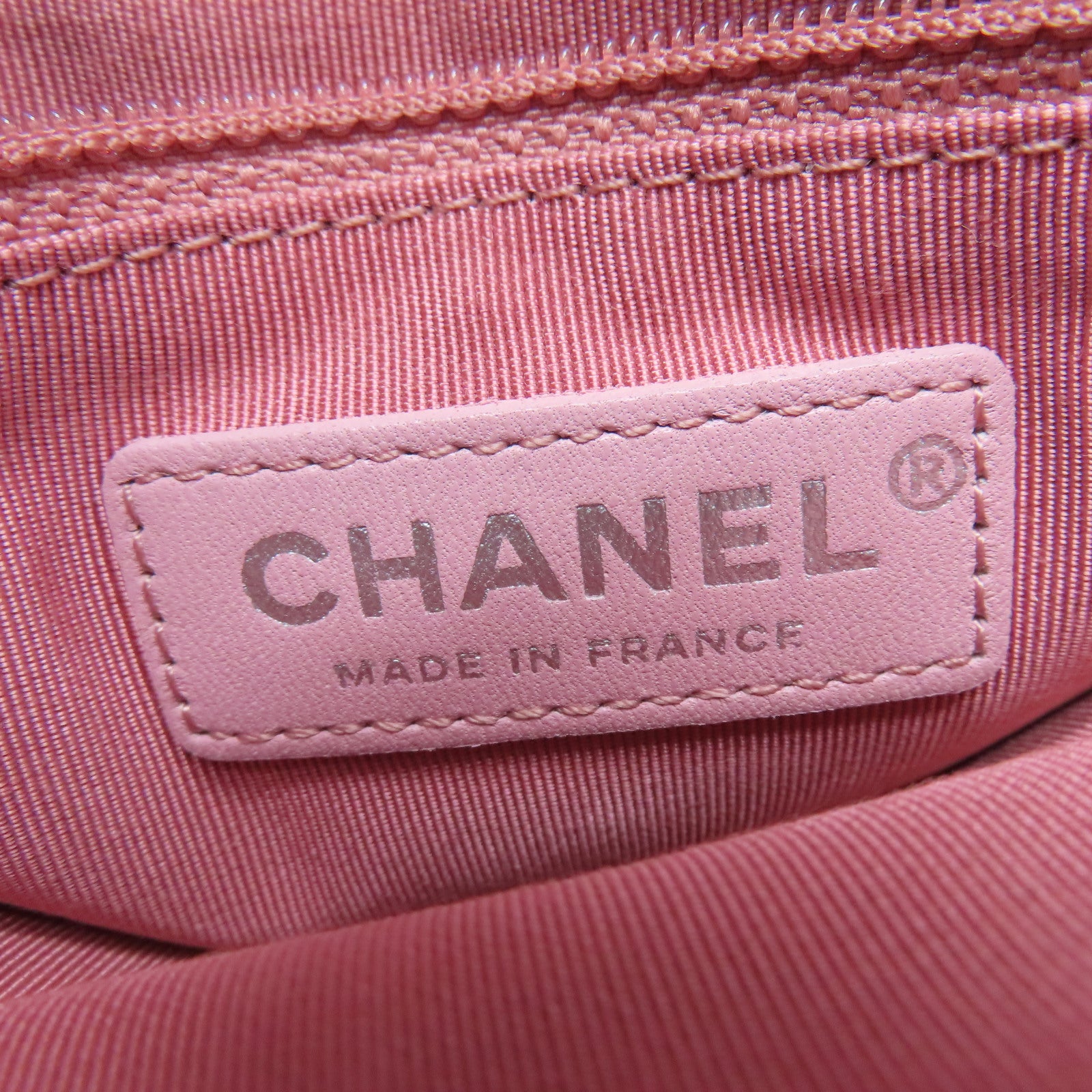 CHANEL 【激減優惠】菱格Caviar皮革Chain Shoulder銀扣鏈帶肩背袋粉紅色