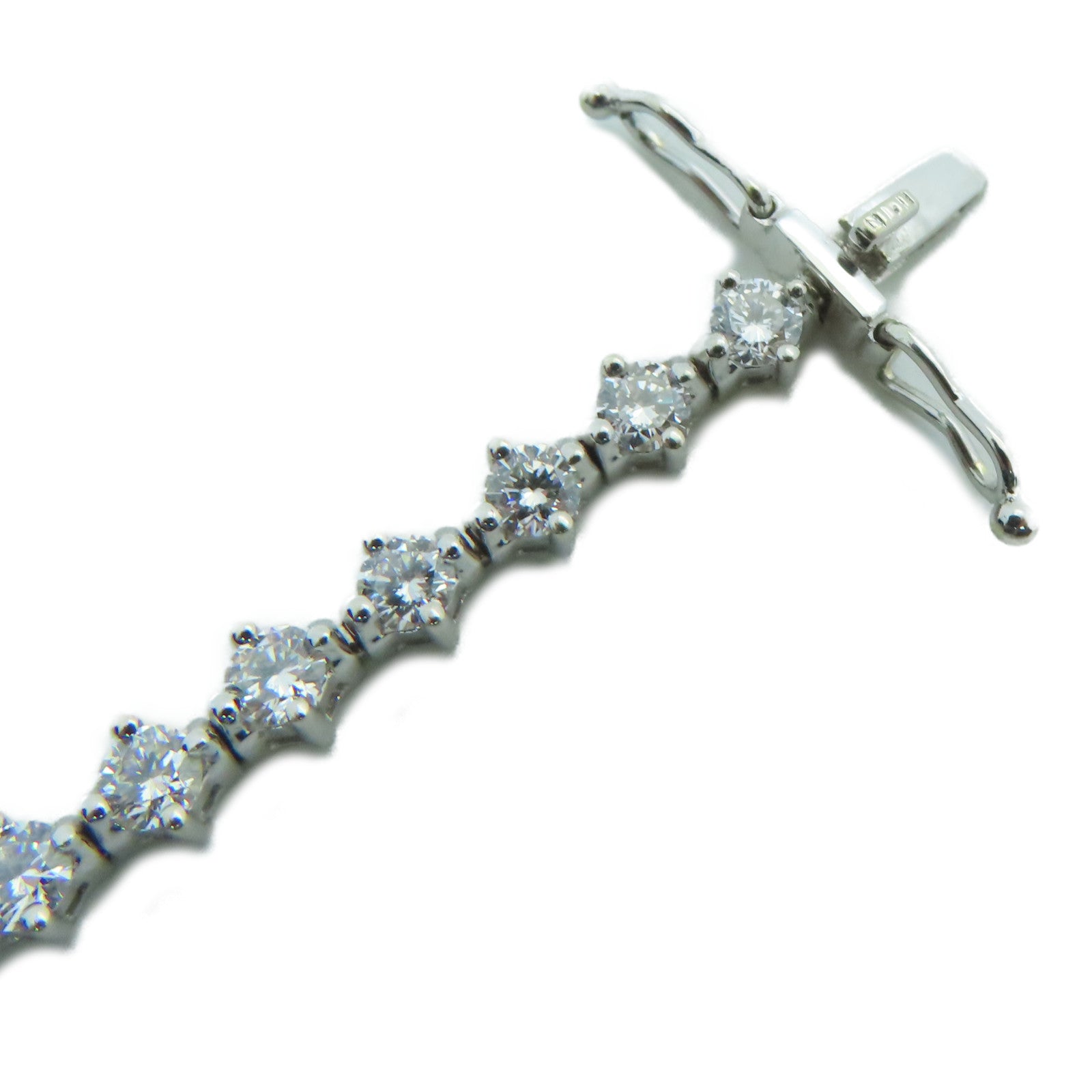 JEWELRY 18K白金Diamond Bracelet 2.55ct钻石手链