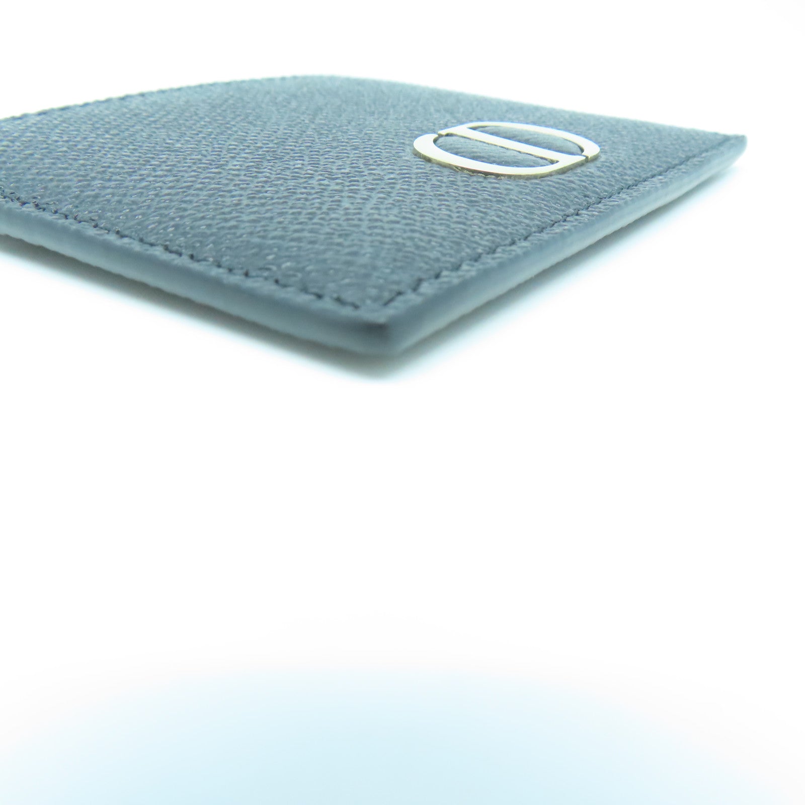 Dior 牛皮皮革Card Case銀扣卡片套黑色