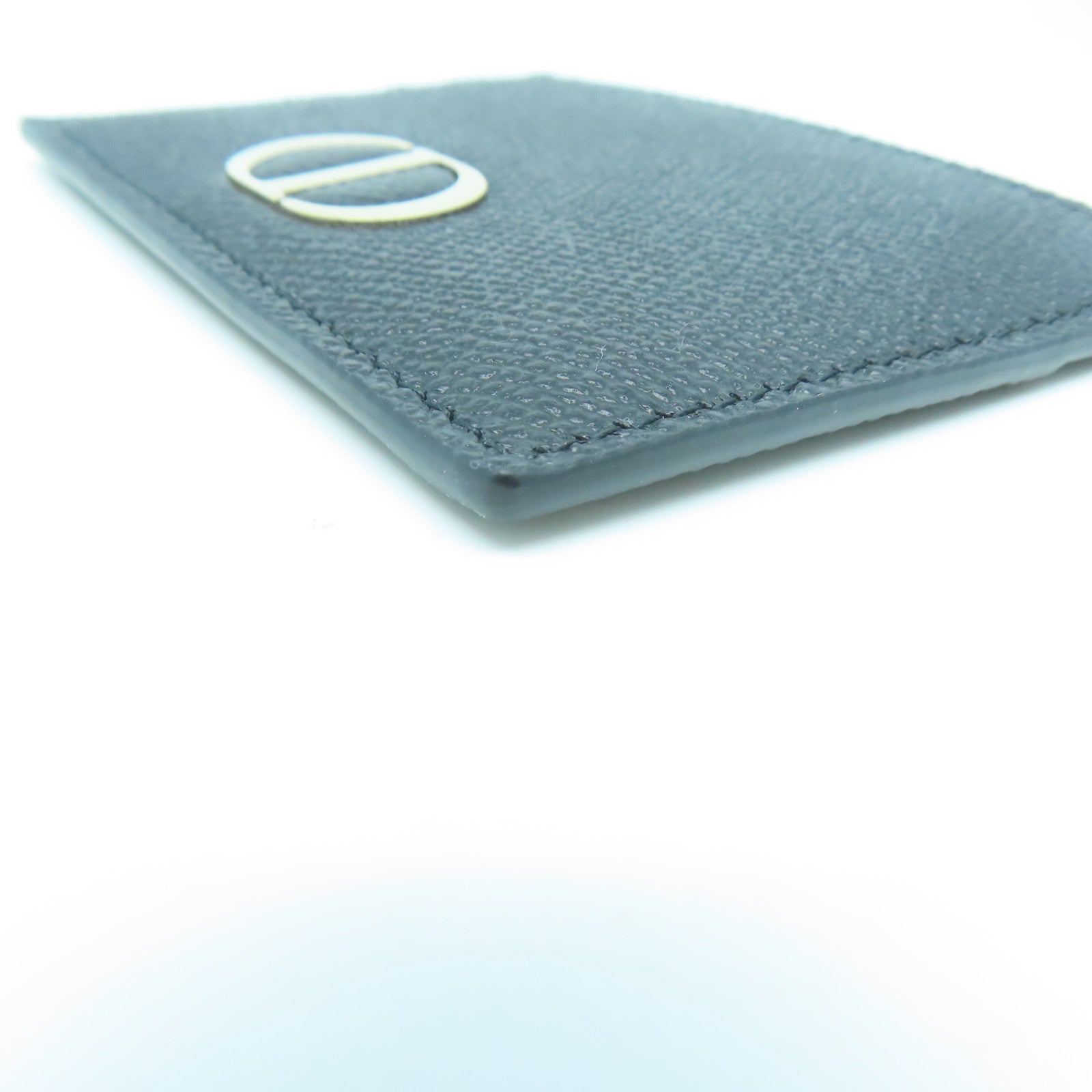 Dior 牛皮皮革Card Case銀扣卡片套黑色