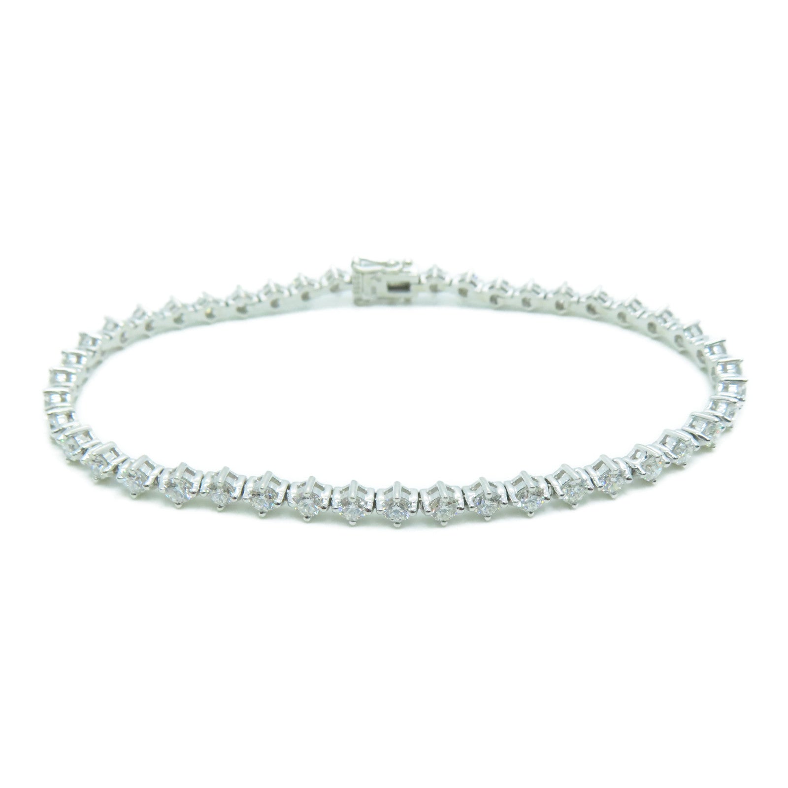 JEWELRY 18K白金Diamond Bracelet 2.55ct钻石手链